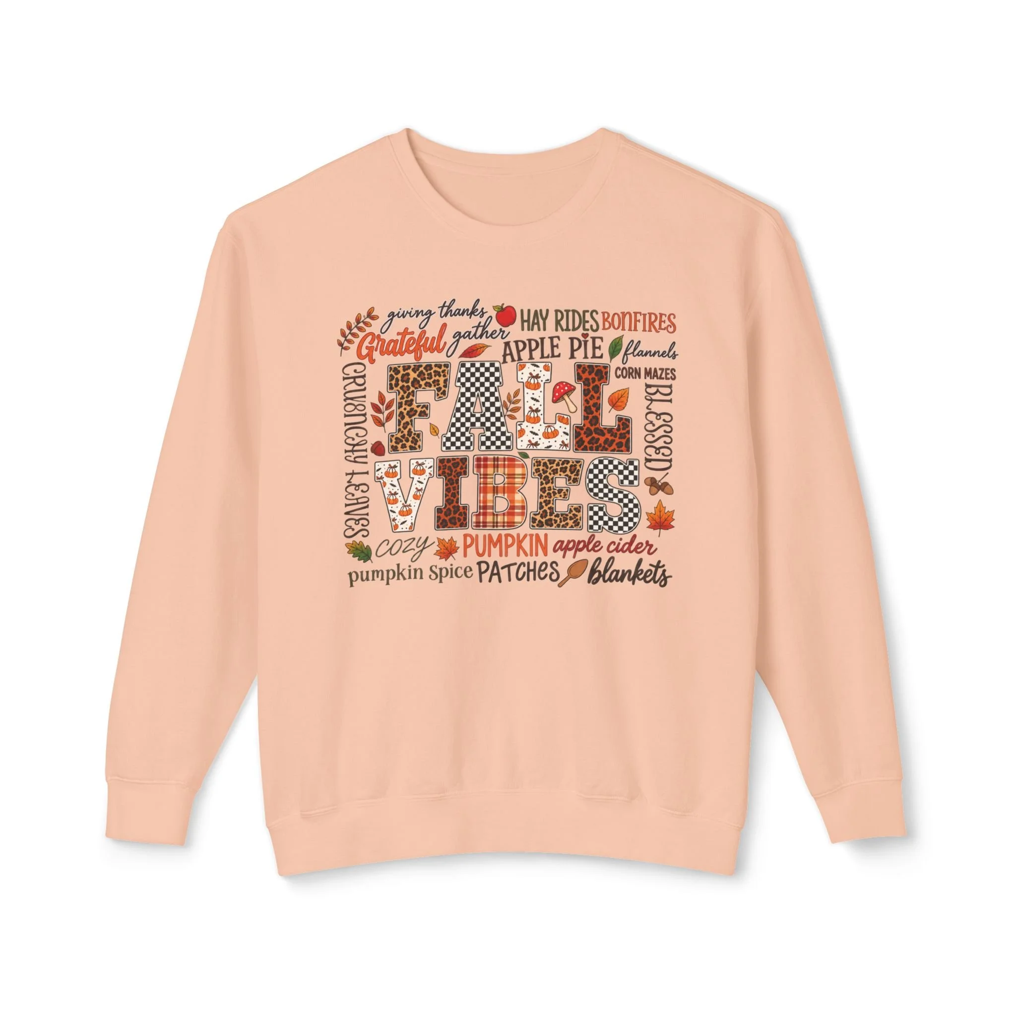 Fall Vibes Patchwork Graphic Tee 🍂🧡