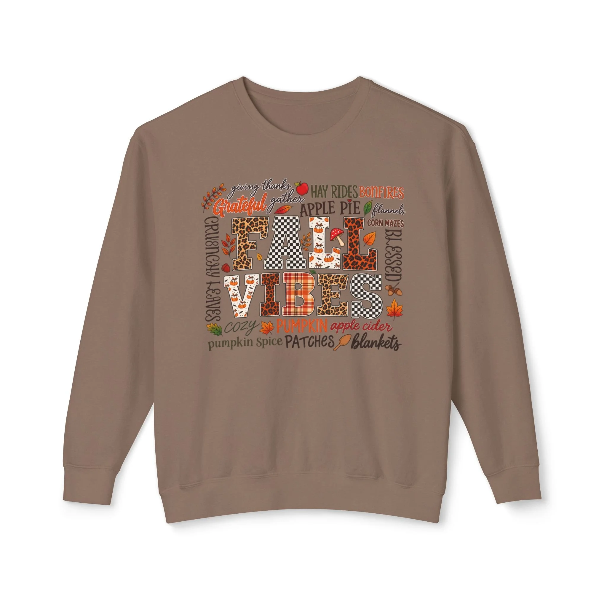 Fall Vibes Patchwork Graphic Tee 🍂🧡