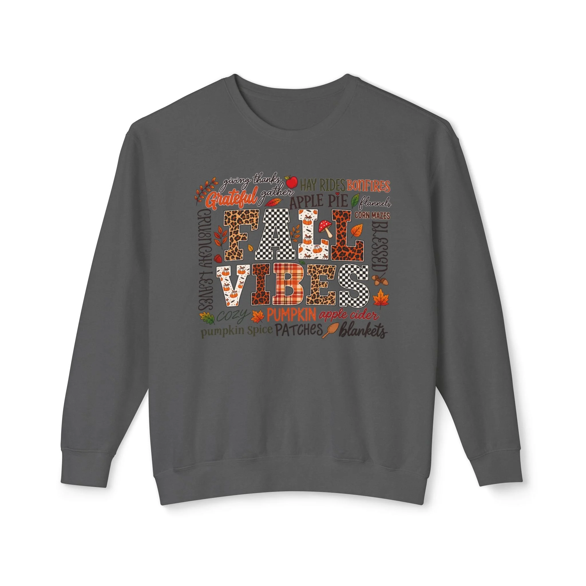 Fall Vibes Patchwork Graphic Tee 🍂🧡