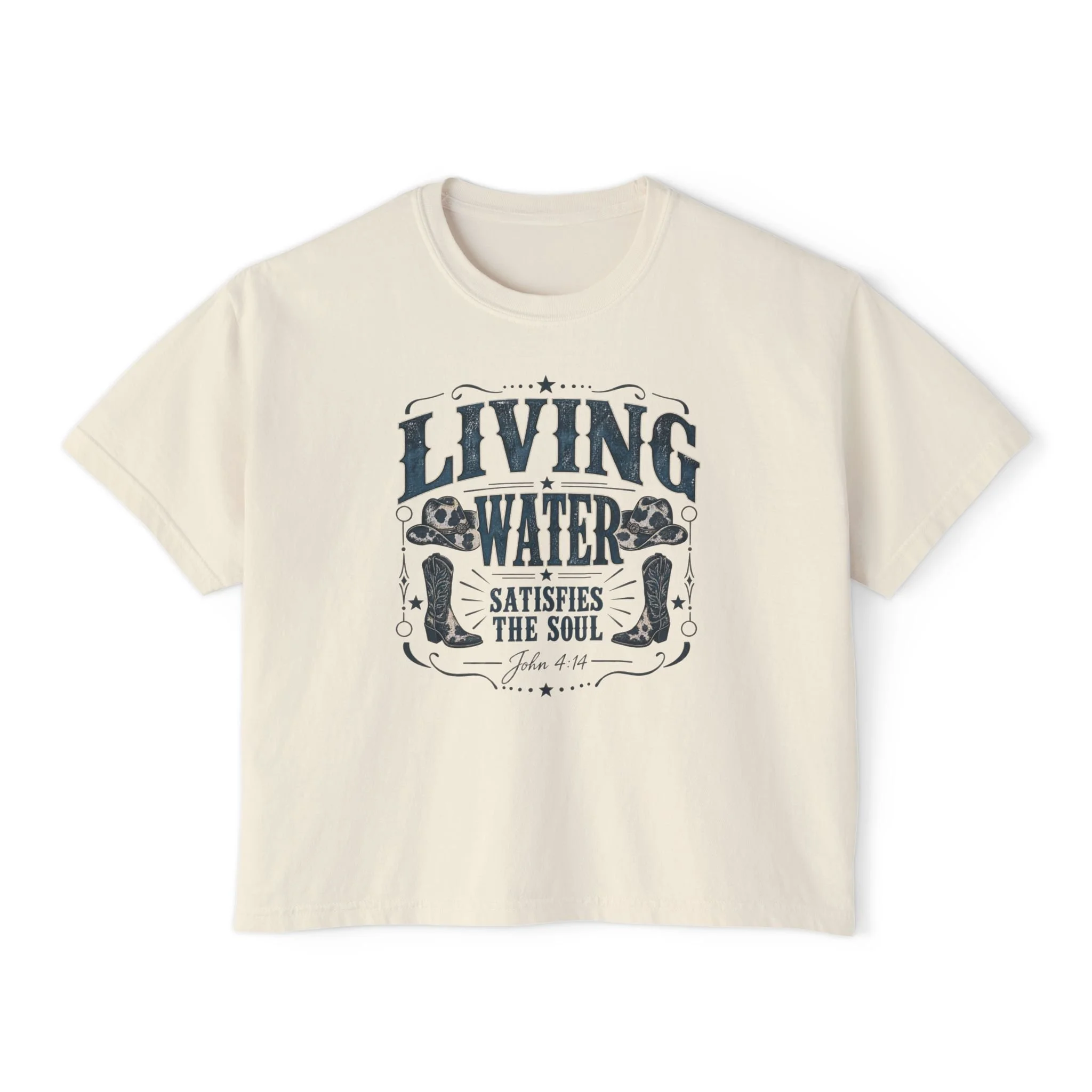 Living Water Boxy Tee — 