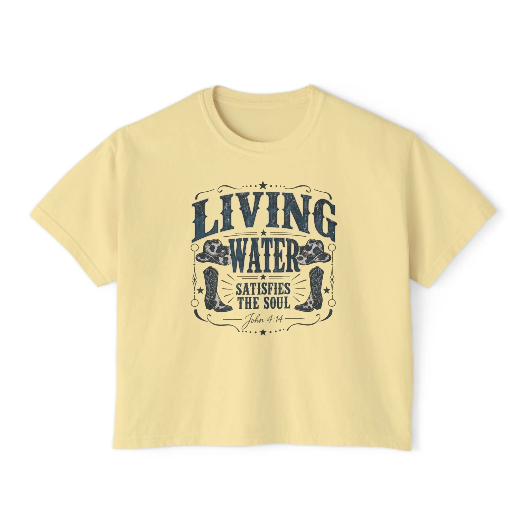 Living Water Boxy Tee — 