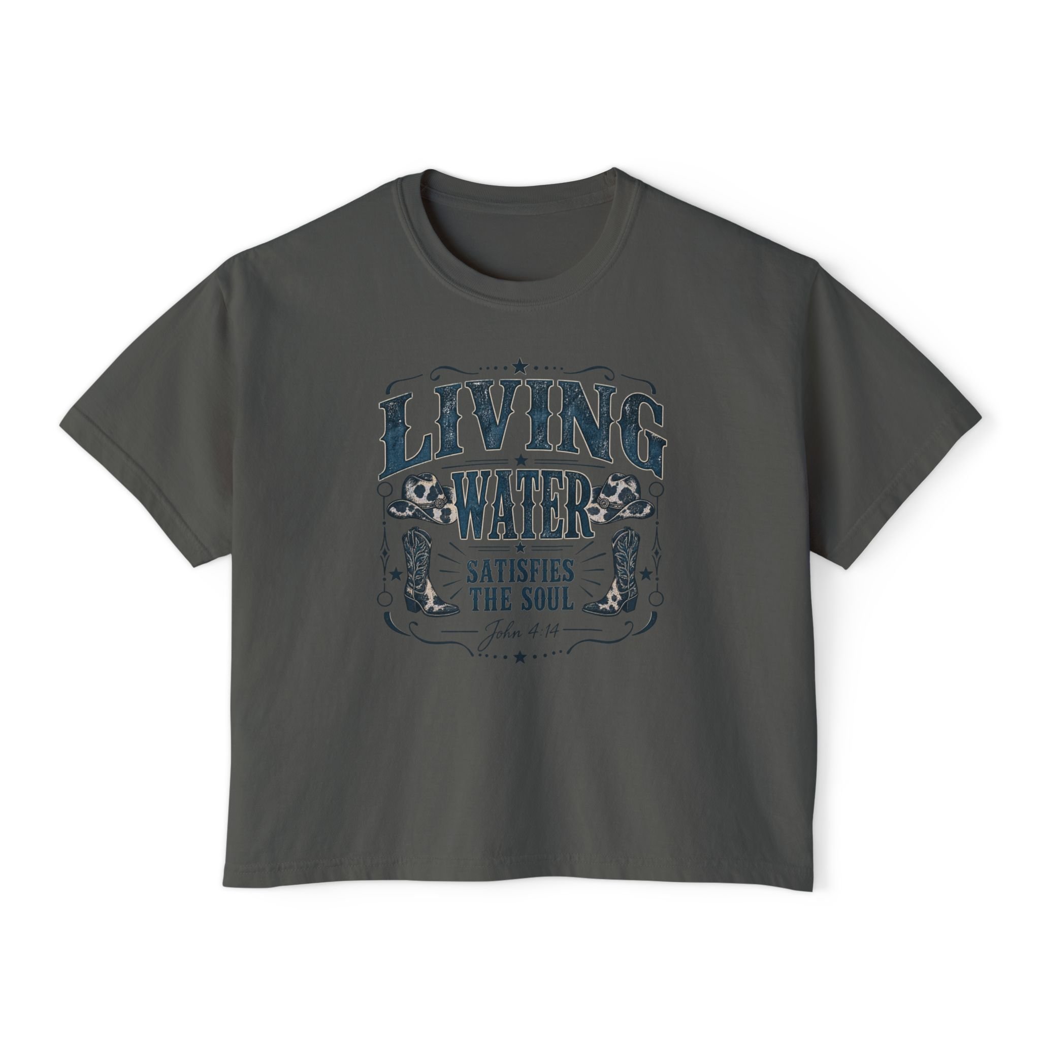 Living Water Boxy Tee — 
