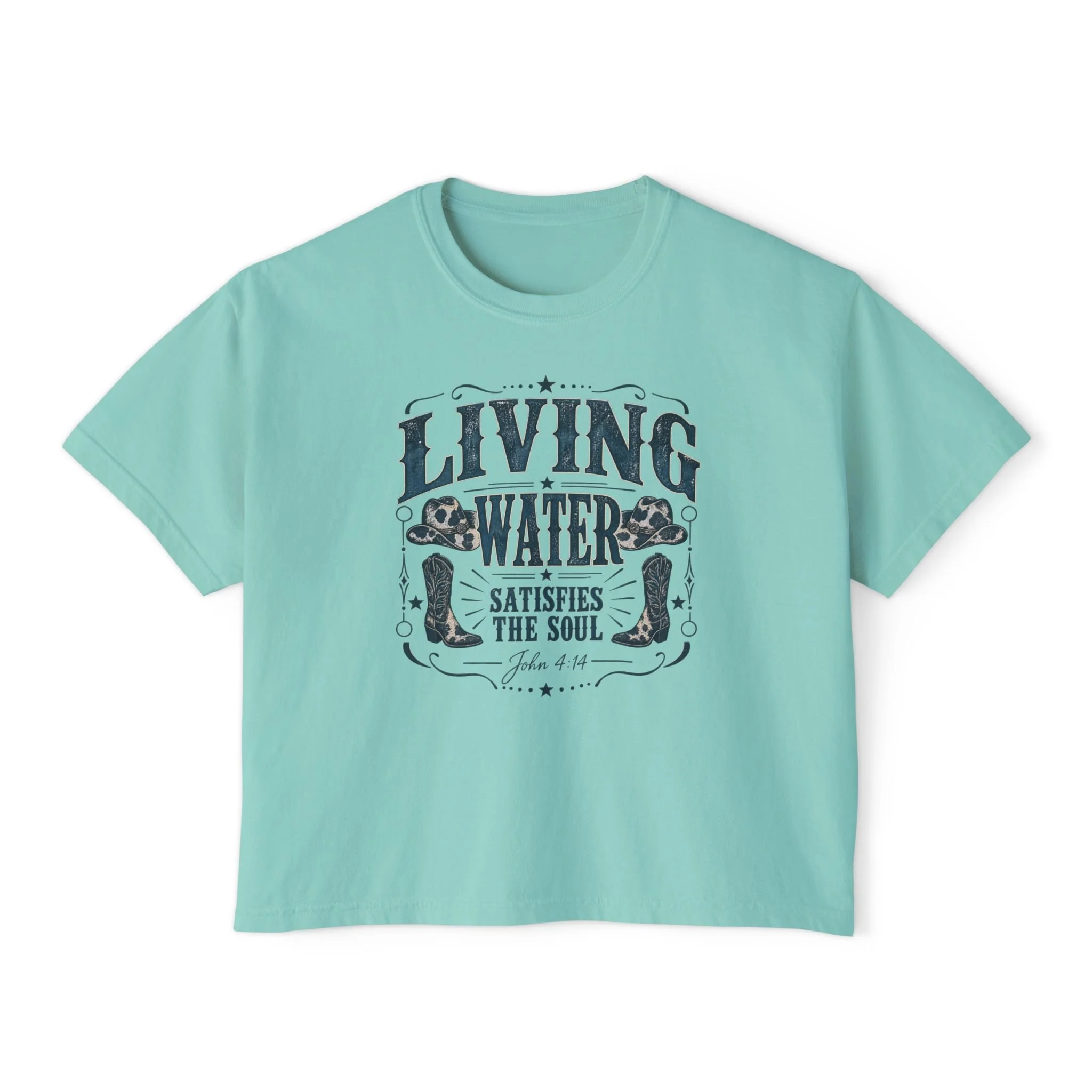 Living Water Boxy Tee — 
