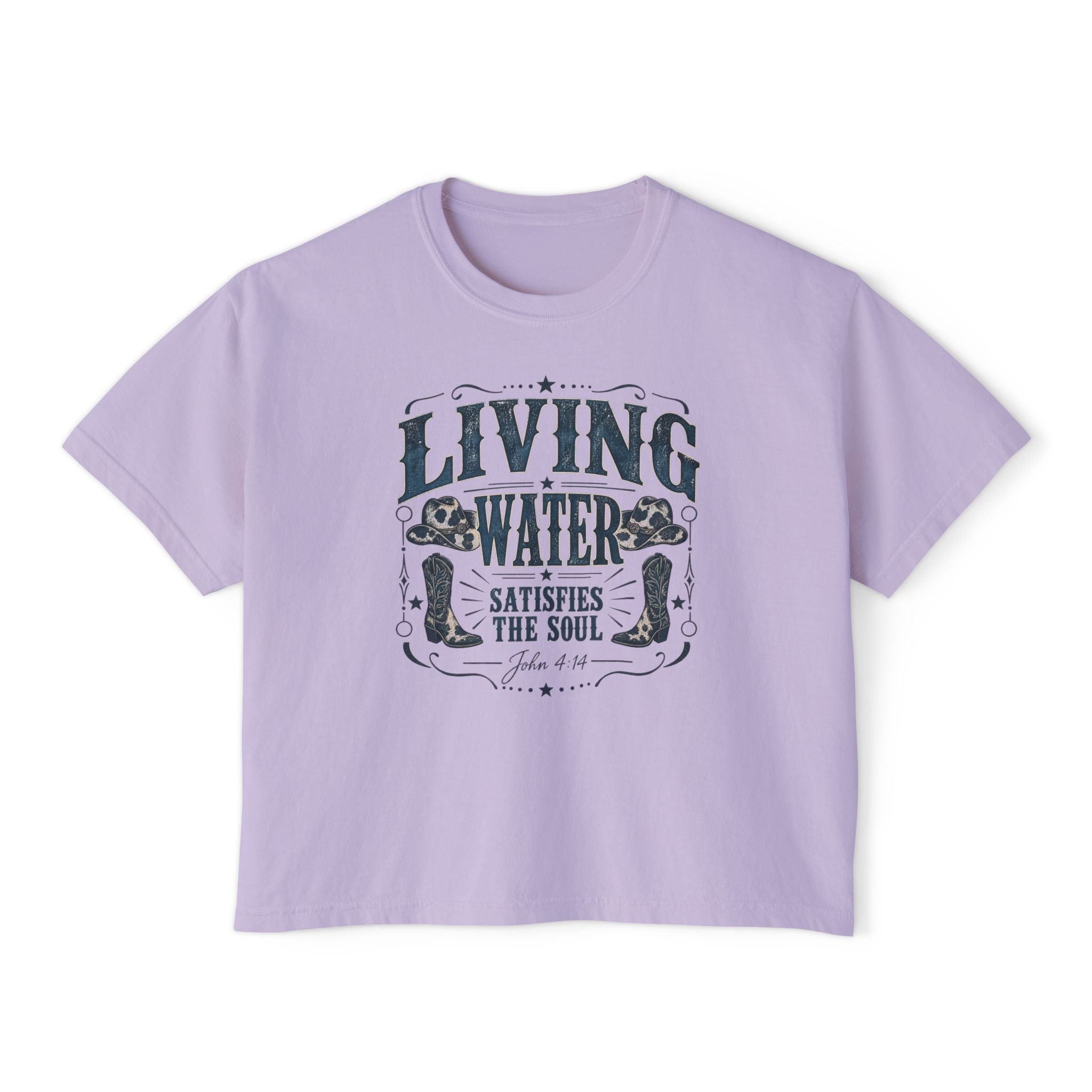 Living Water Boxy Tee — 