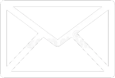 Envelope icon with white outline on black background.