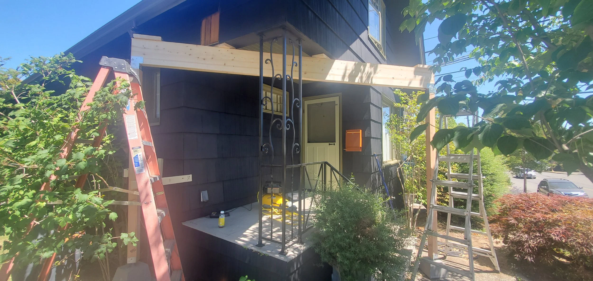 Temp Bracing for column removal.