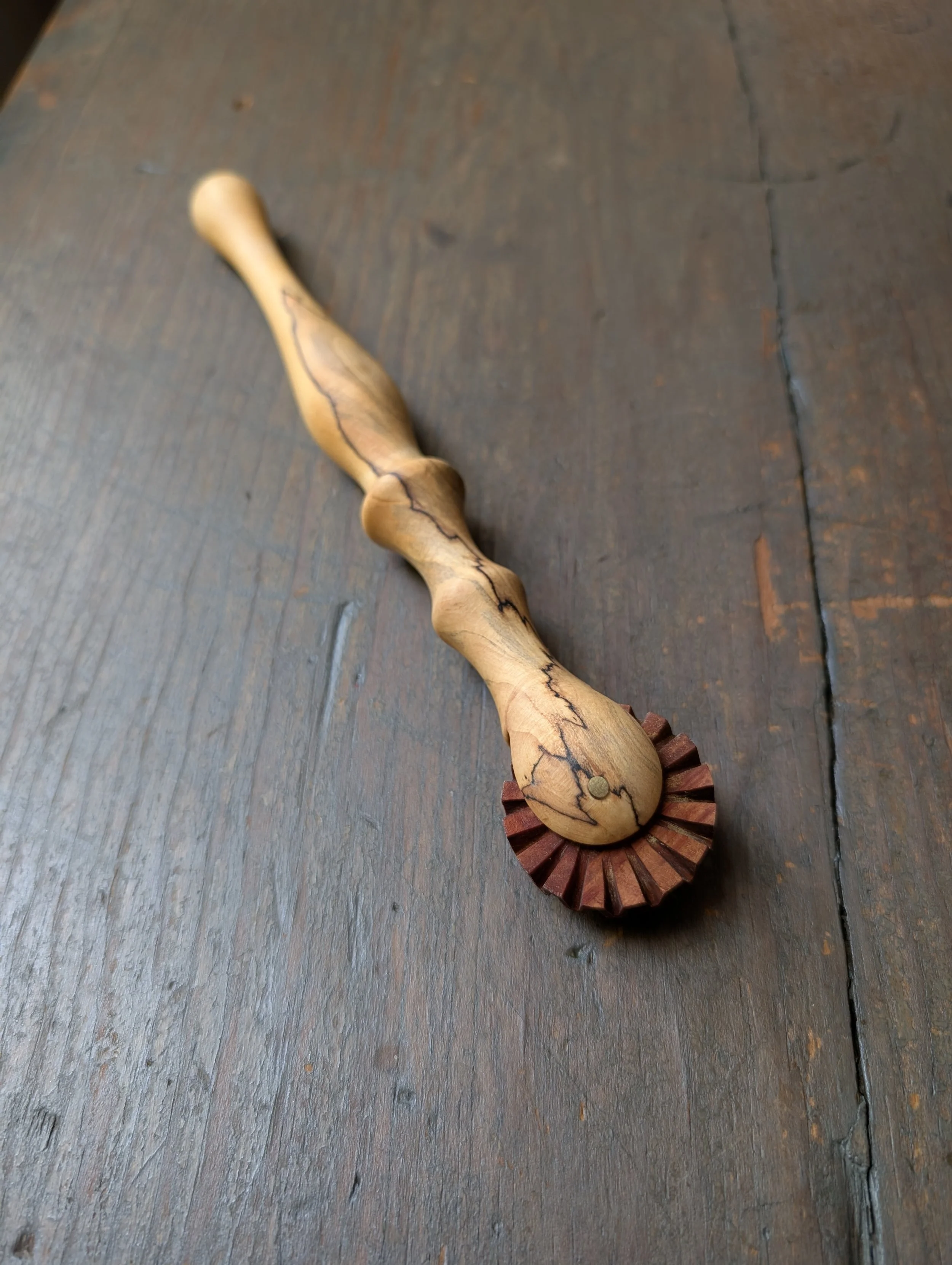 Fluted Cutting Wheel - Spalted Maple