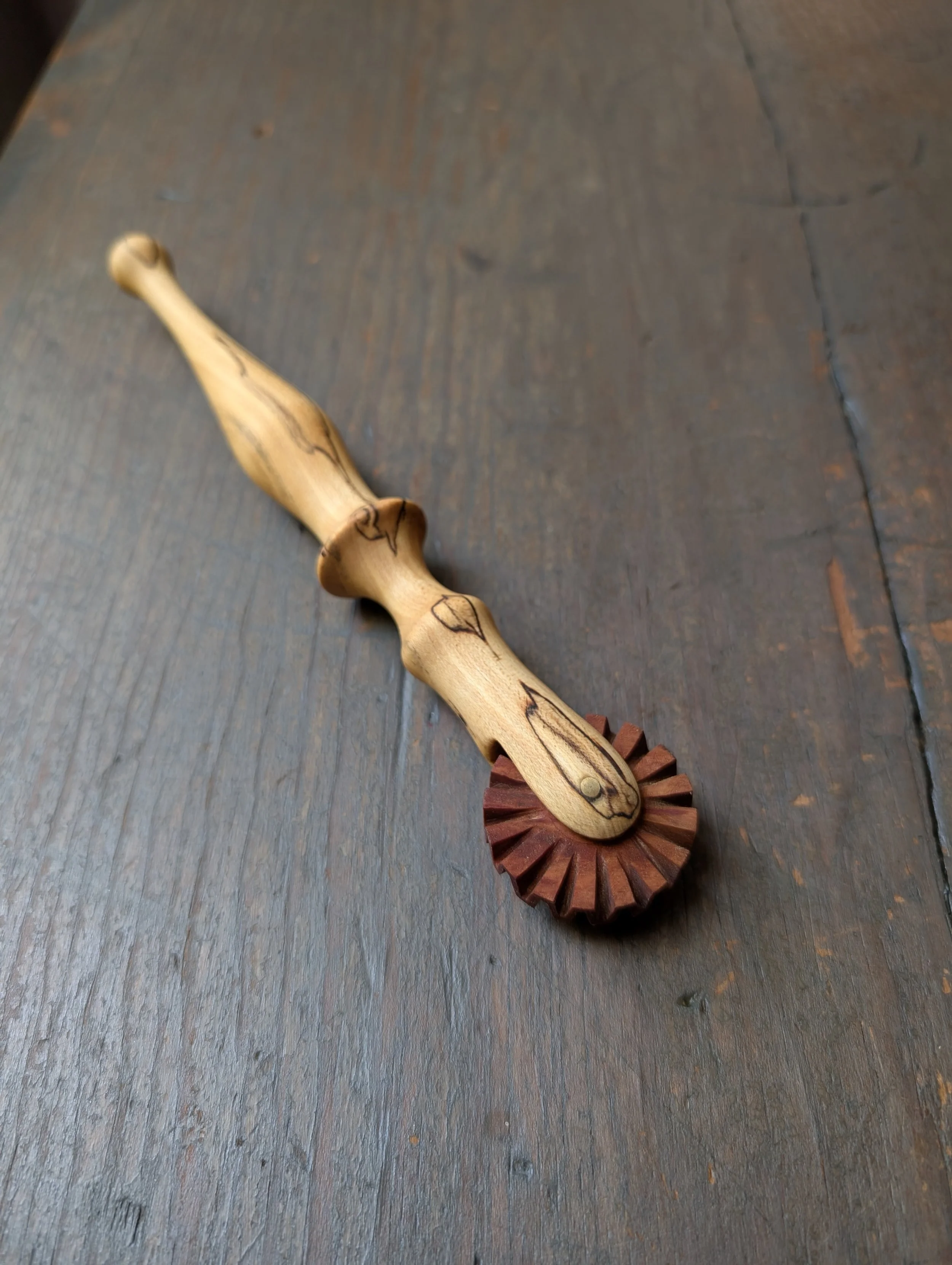 Fluted Cutting Wheel - Spalted Maple