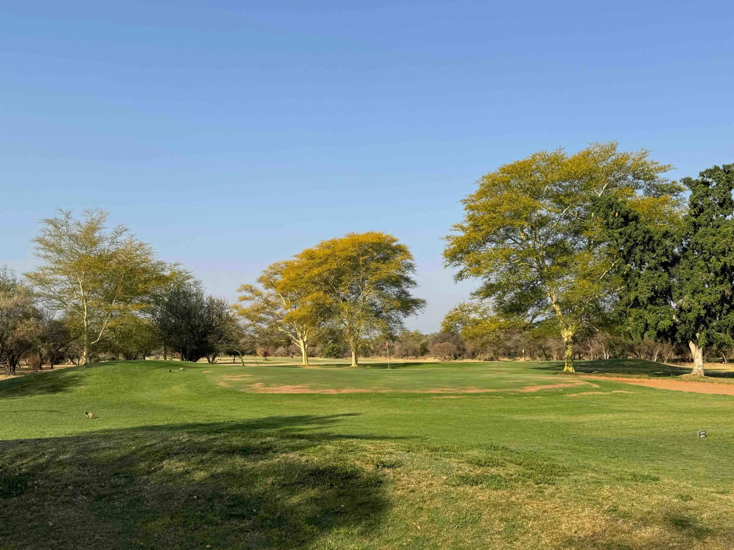 Gaborone Golf Club at GGC5K walk sunny green golf course