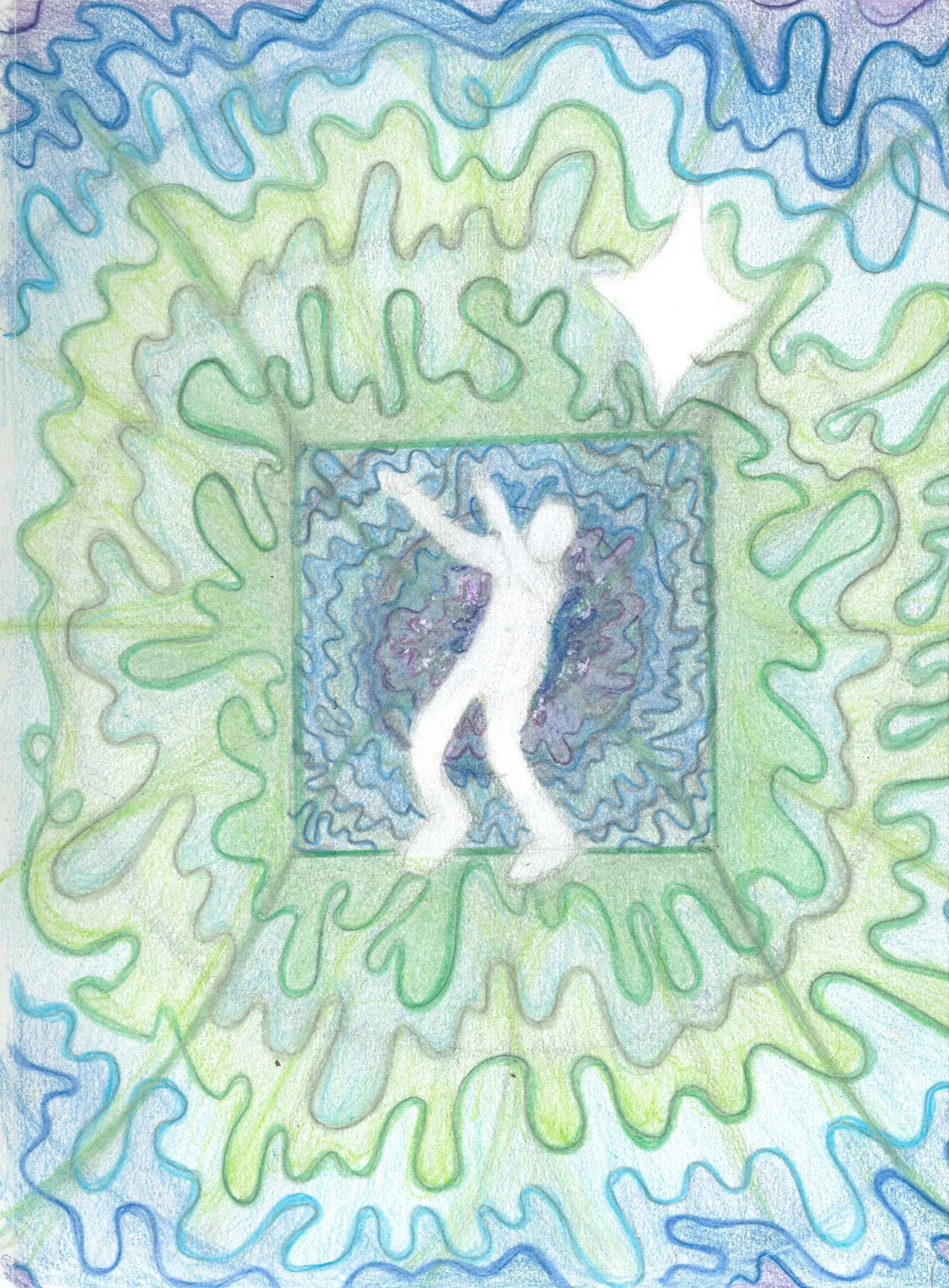 Let go, Color Pencil on Paper 