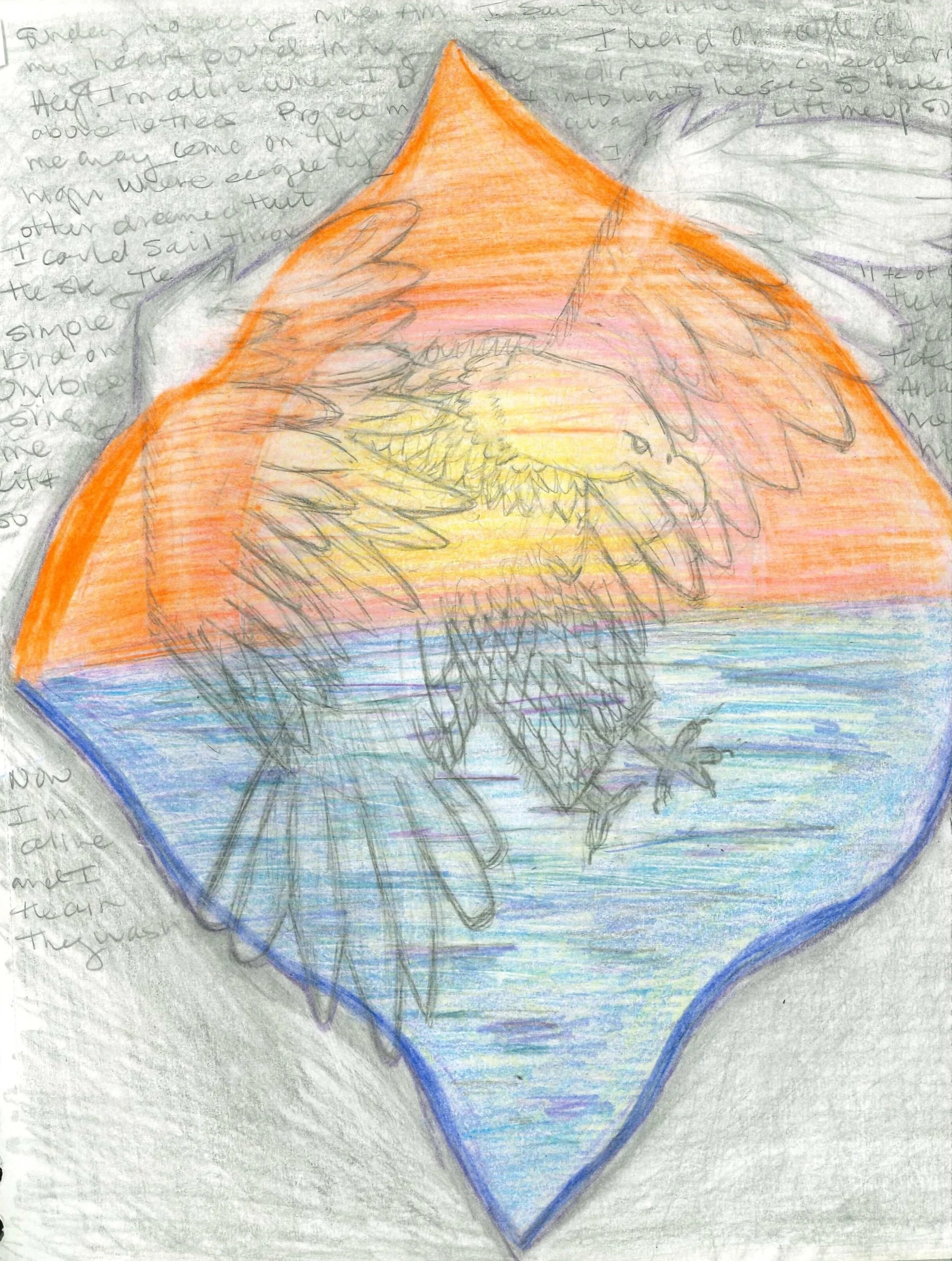 Tribute, Color Pencil 