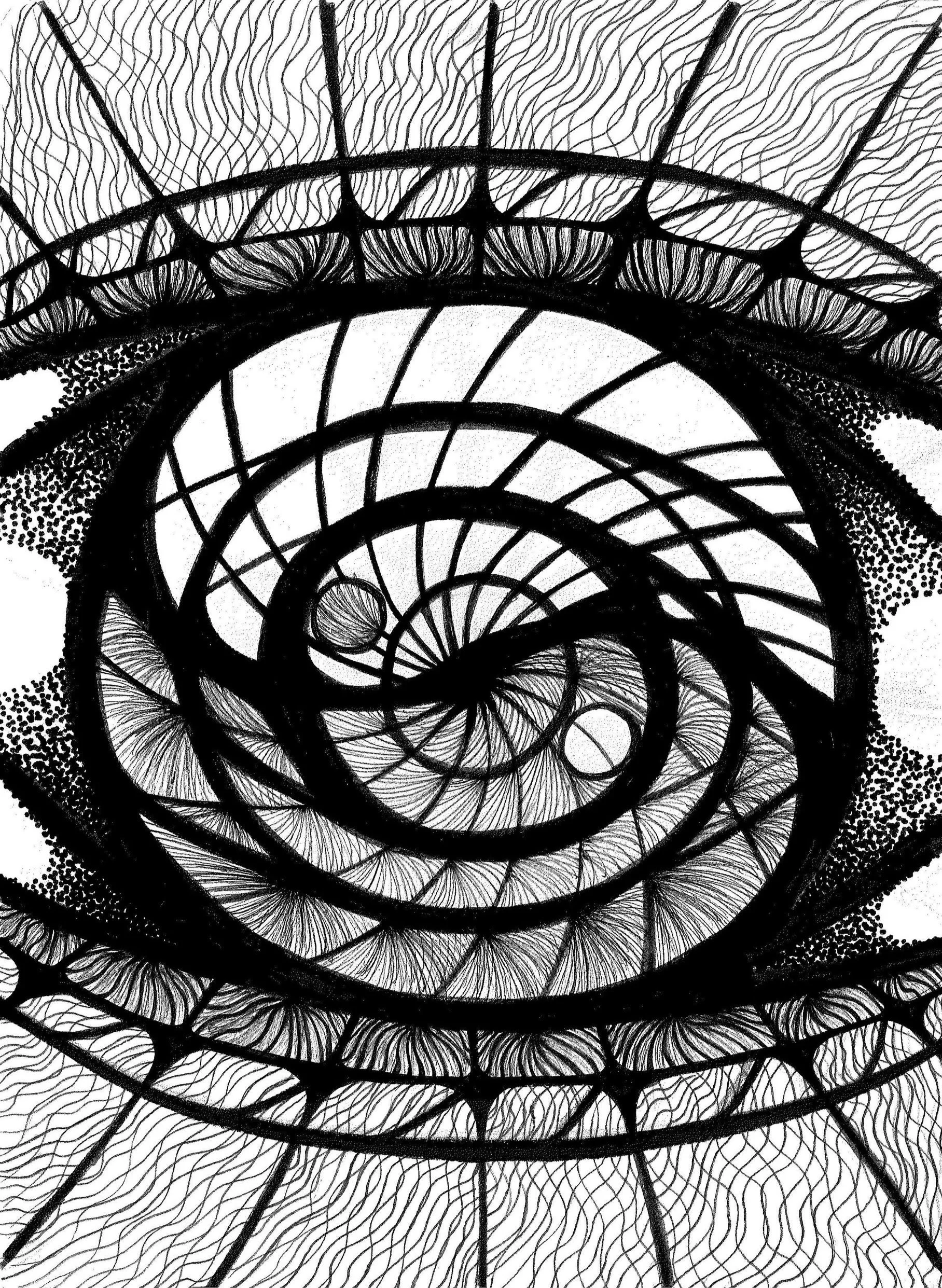 Finding Balance, Archival Ink on Paper