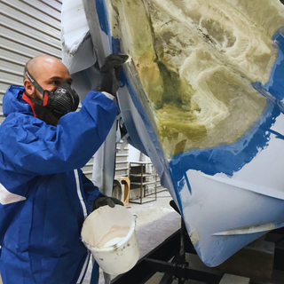 fibreglass grp repair boat