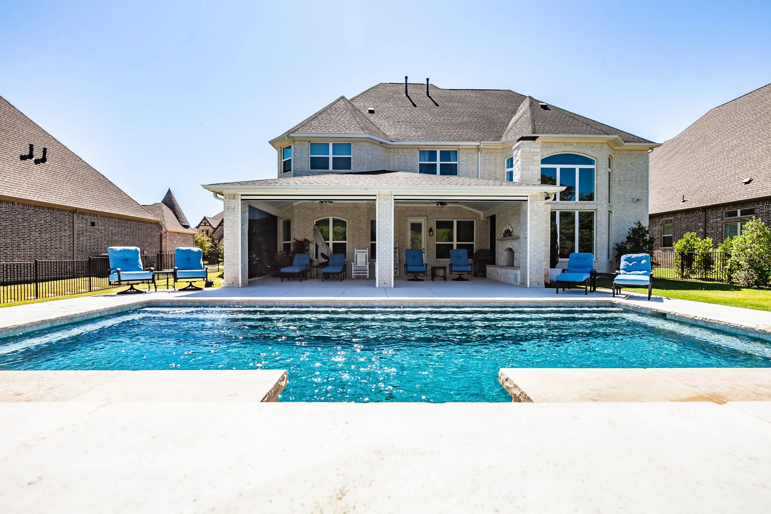 Beautiful custom built pool in Houston
