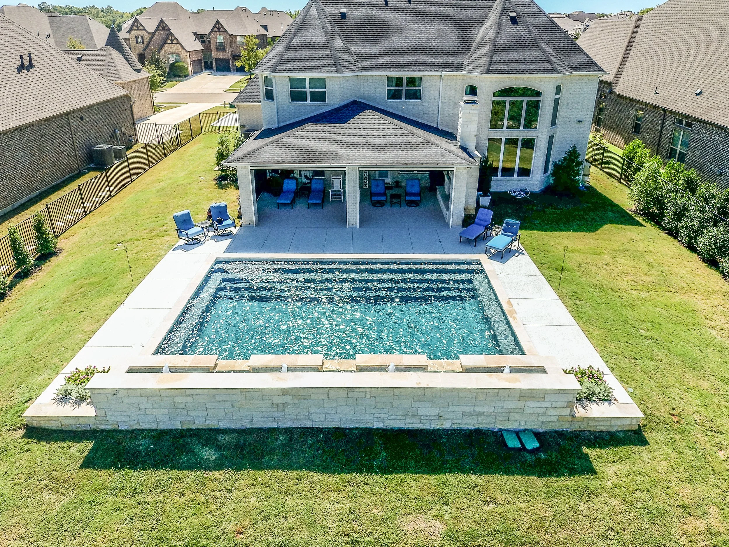 Beautiful custom built pool in Houston