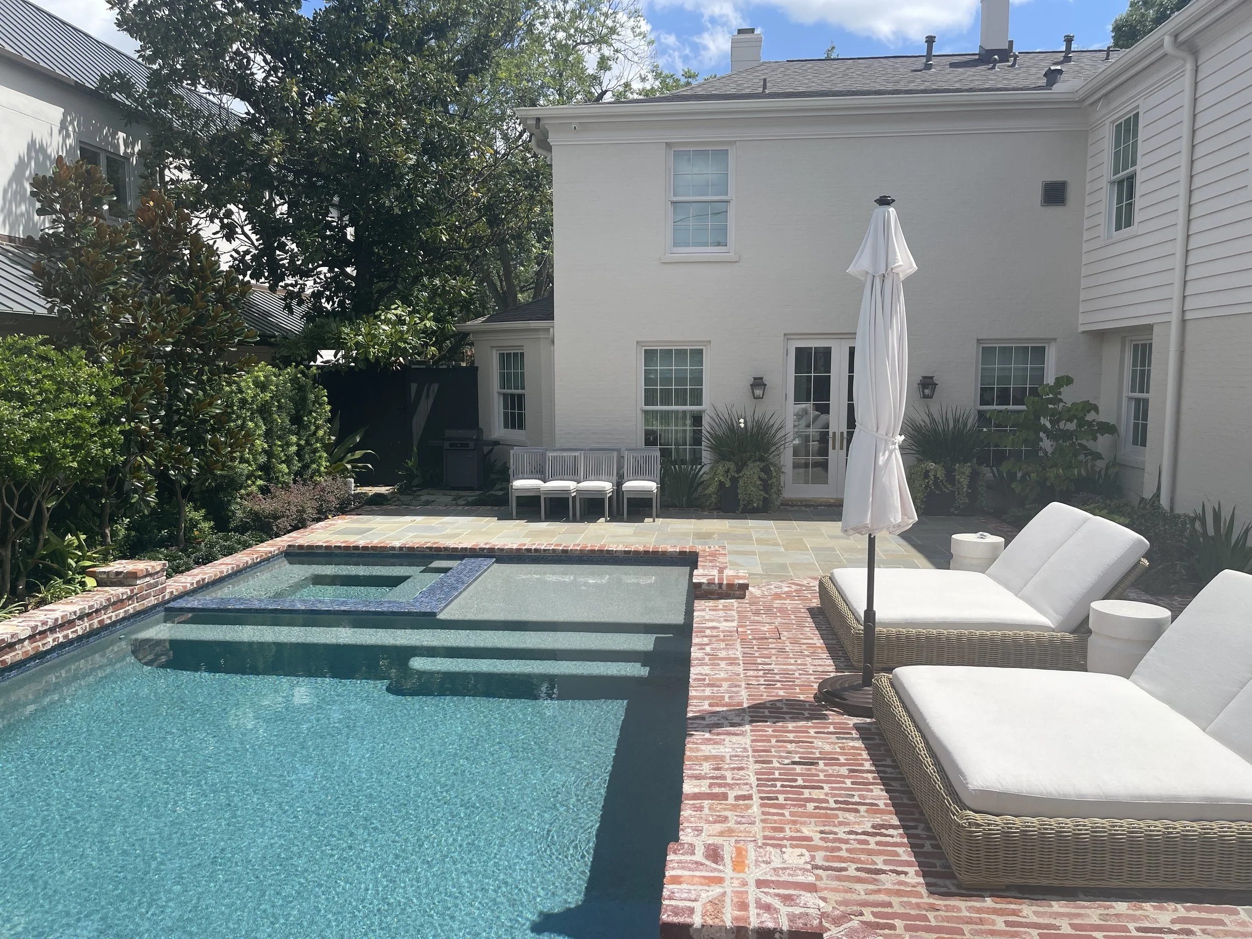 Memorial Houston Custom Pool Build and Backyard Living