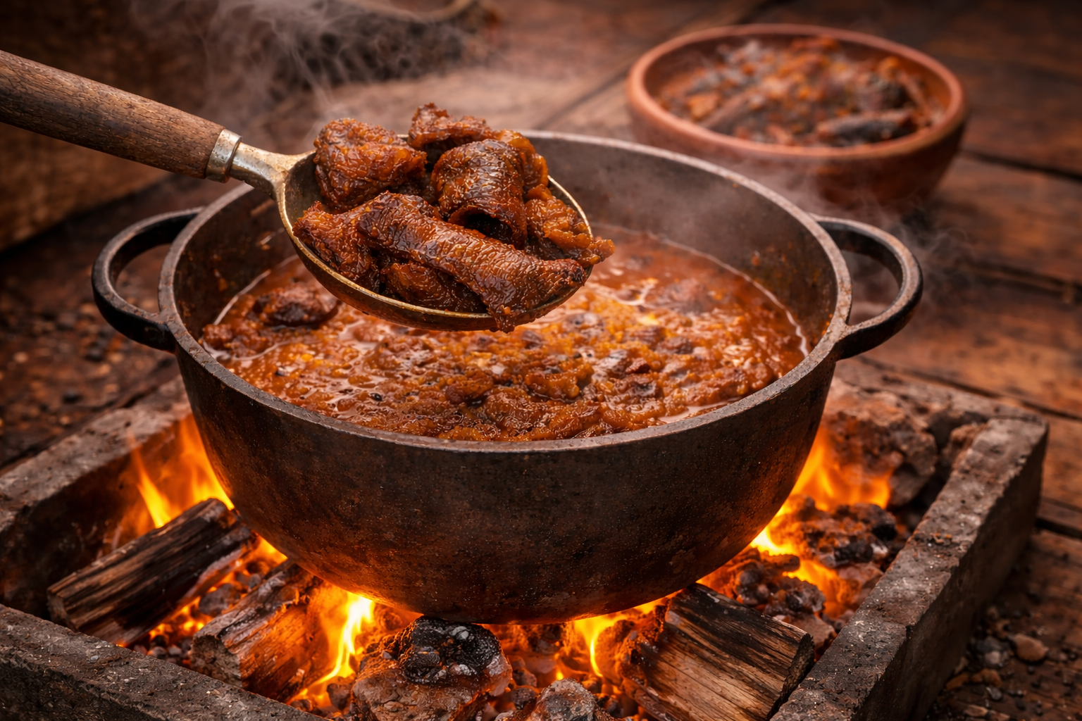 Premium smoked and dehydrated cow skin prepared using traditional African methods. Experience the rich taste of Ponmo, Ijebu, Kpompo, Wele/Coats, and Cow-Kanda.