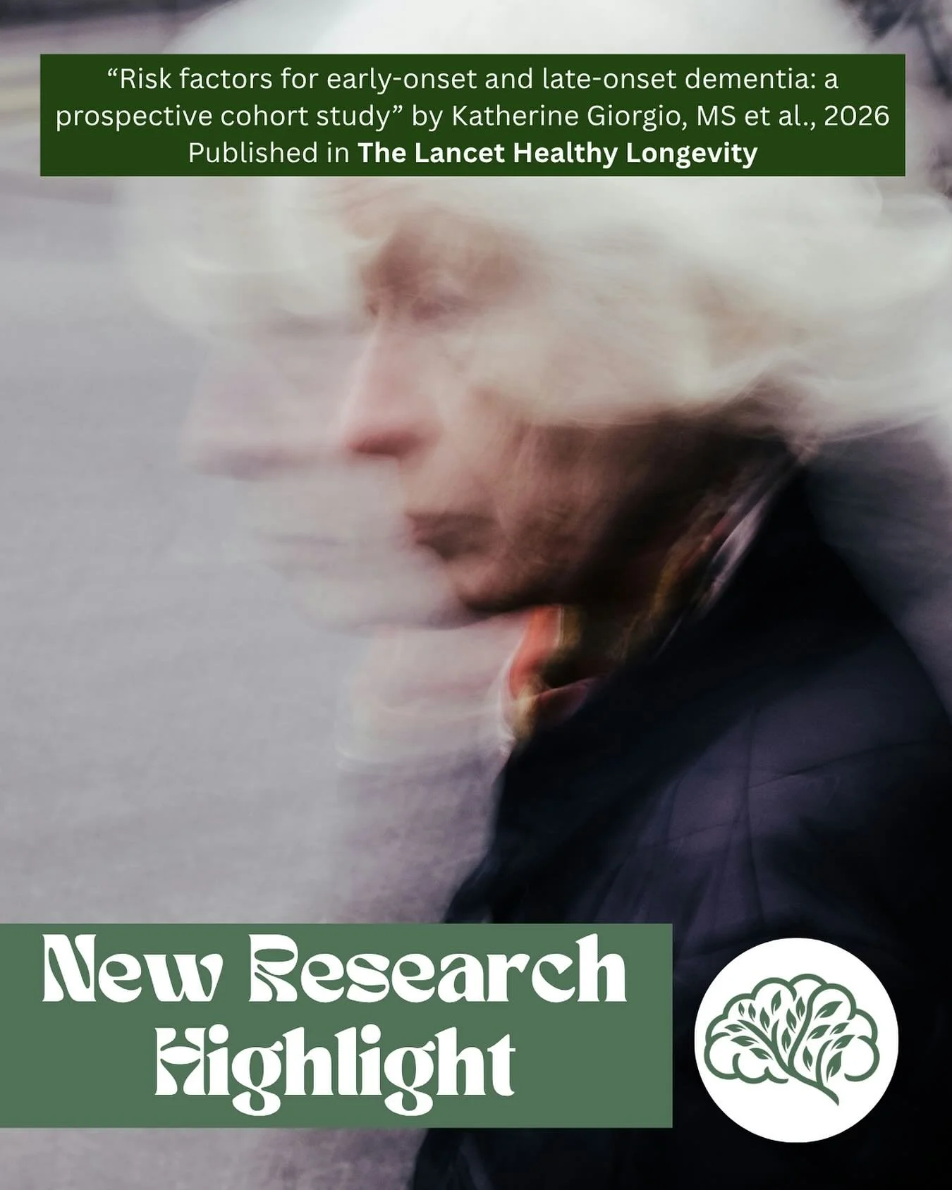 In this study, &ldquo;Risk factors for early-onset and late-onset dementia: a prospective cohort study&rdquo; by Katherine Giorgio, MS et al., the researchers explored associations between a variety of demographic, clinical, and lifestyle factors wit