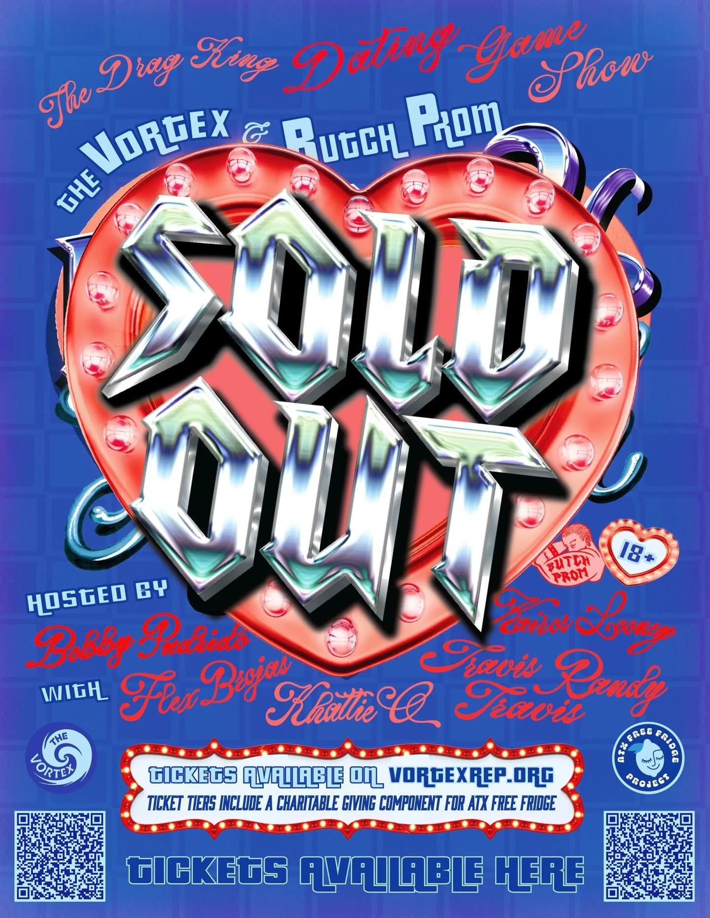 💋💪❤️&zwj;🔥💙‼️⭐️👔🚨💕🌀🌹
HEY VALENTINE ;) WE JUST CAME OUT TO LET YOU KNOW... 

THE VORTEX AND BUTCH PROM'S 💙 MASC4MATCH 💙 IS SOLD OUT FOR TONIGHT, AND LAST NIGHT'S OPENING ❤️&zwj;🔥

WOW BABY 😍 Yesterday, you put stars in our eyes, and we're