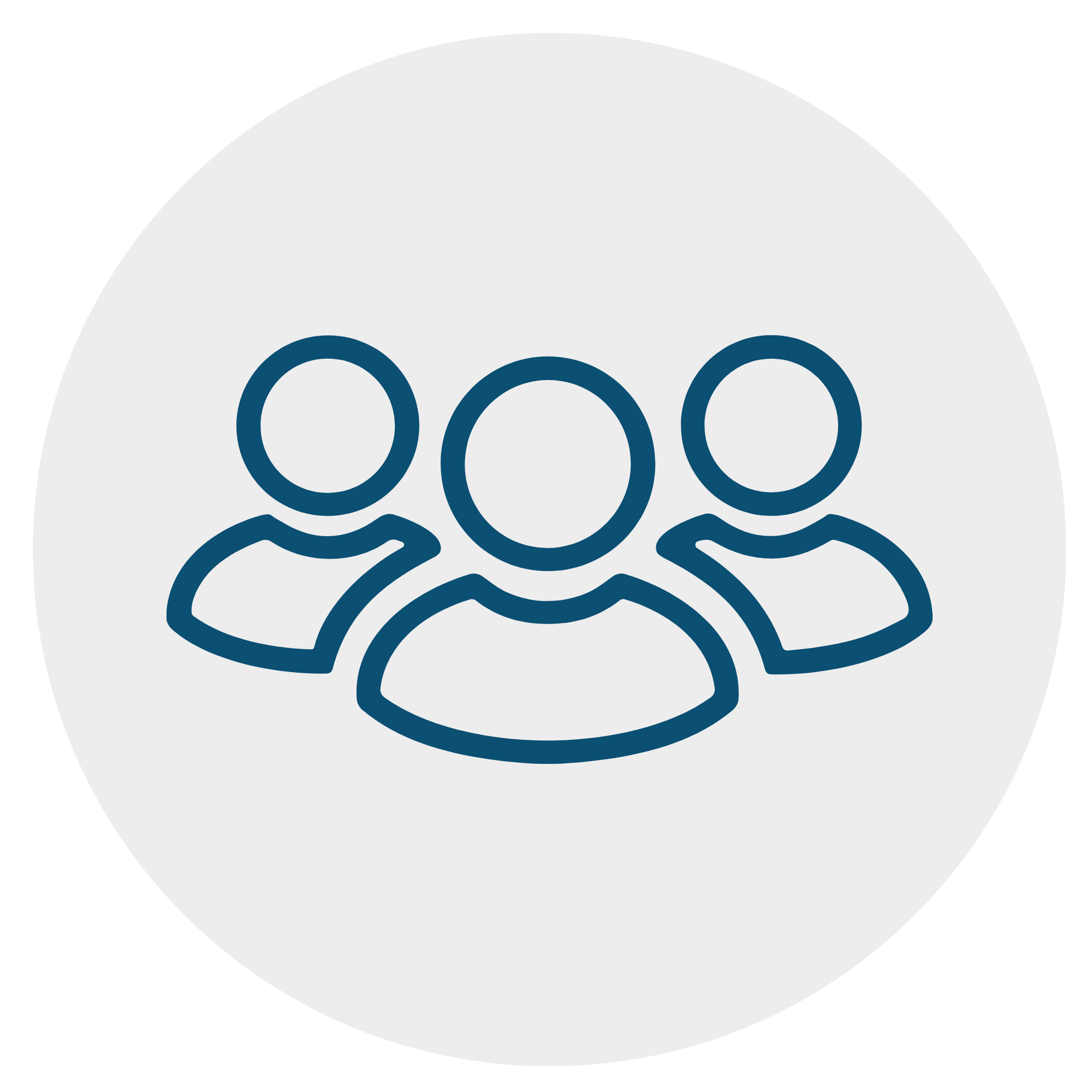Icon of three people representing a group or community.