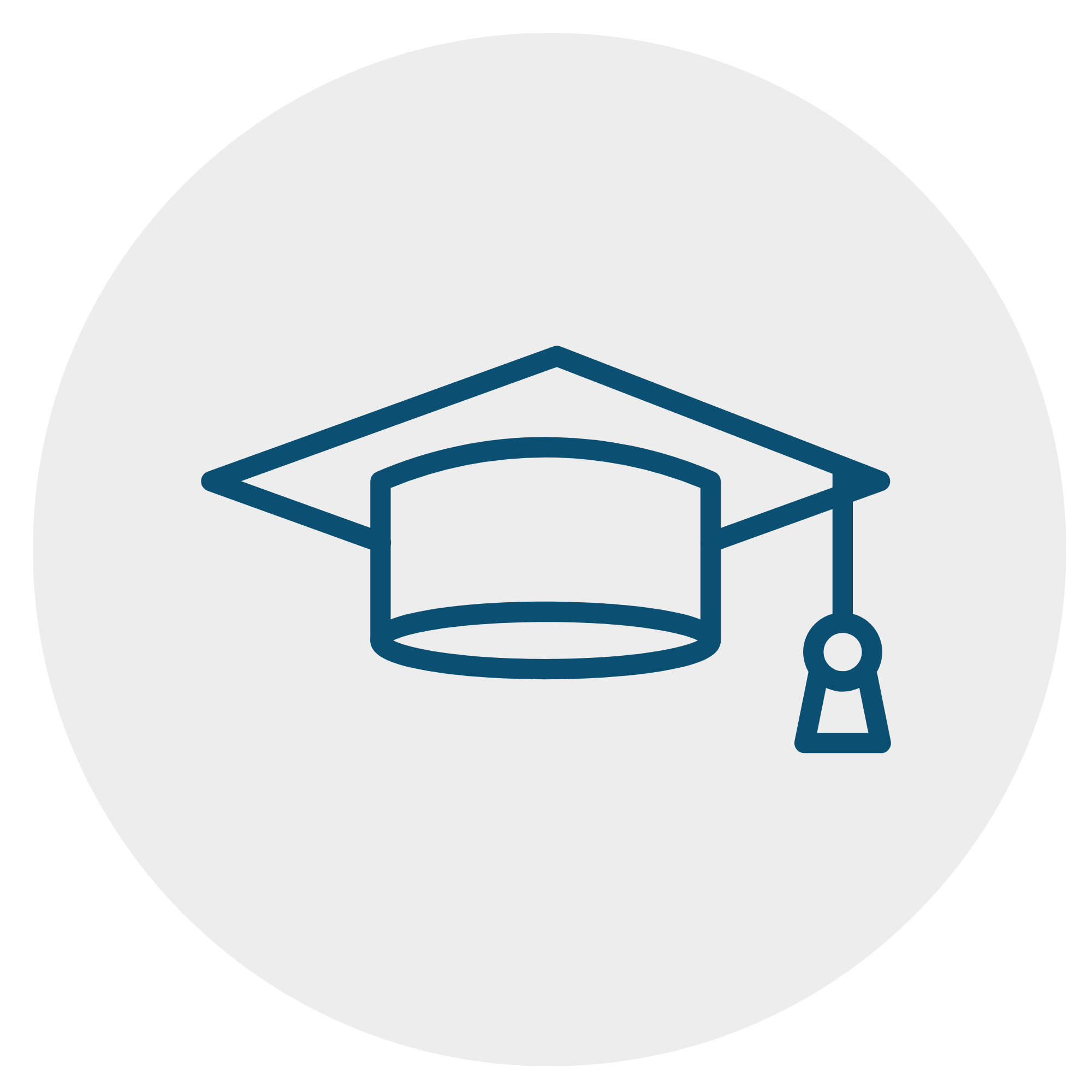 Icon of a graduation cap, representing education or graduation.