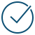 A checkmark inside a circle