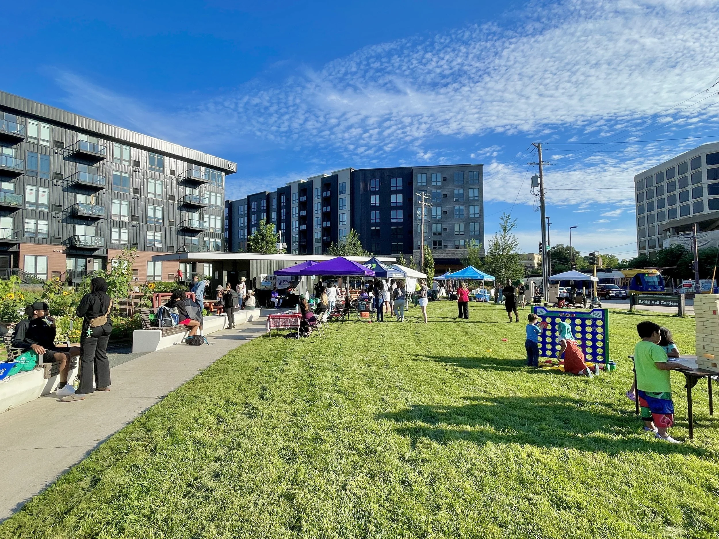 Integrated public realm of District Stormwater System, Bridal Veil Gardens Park, and Green 4th Street - 2024