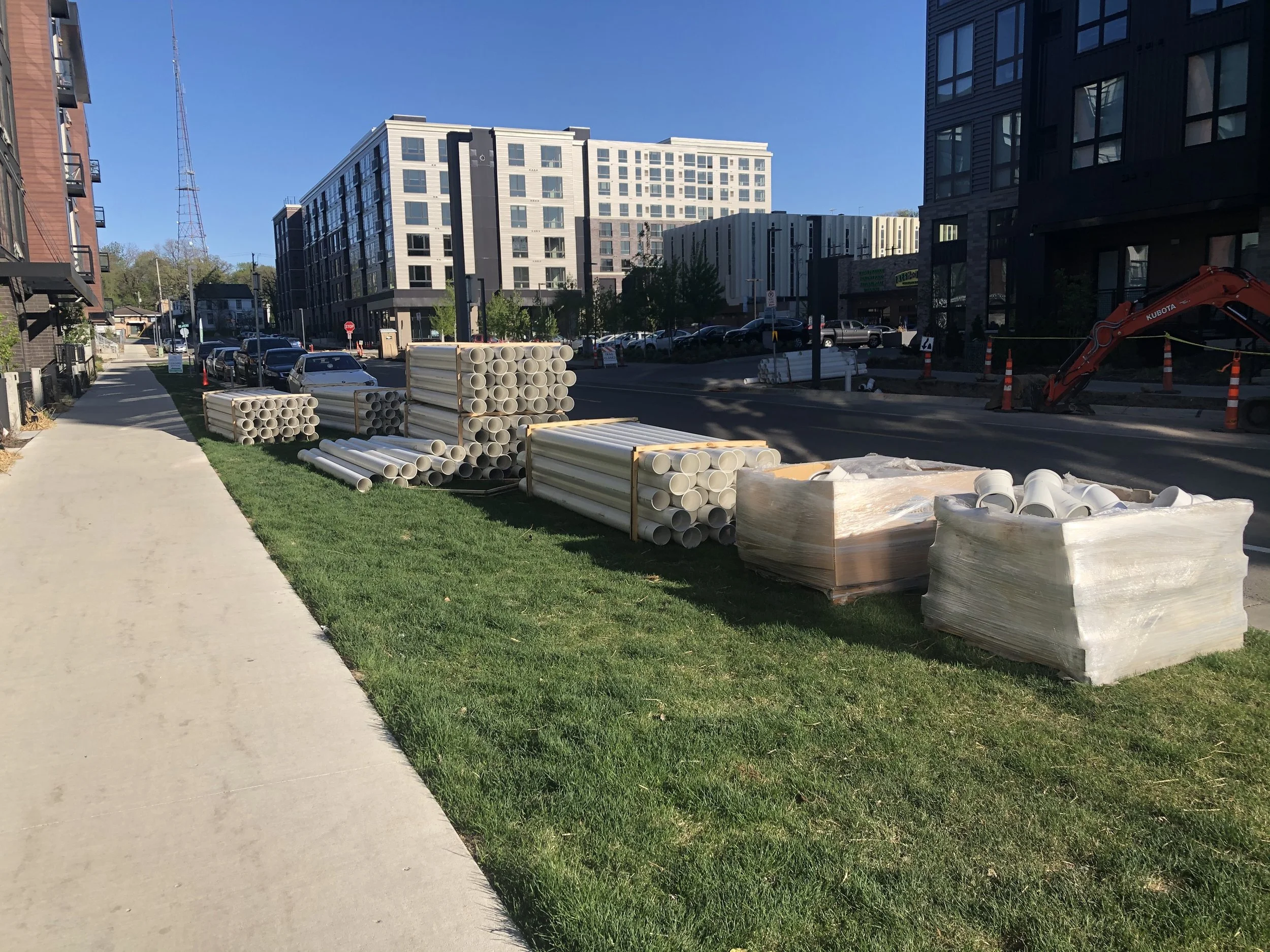 Stormwater management infrastructure construction