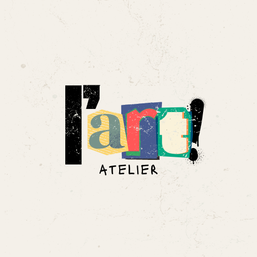 Colorful logo with the word "art!" and the word "ATELIER" below it.