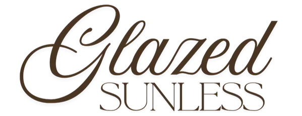 Text reading 'Grazed Sunless' in stylish script and block font.