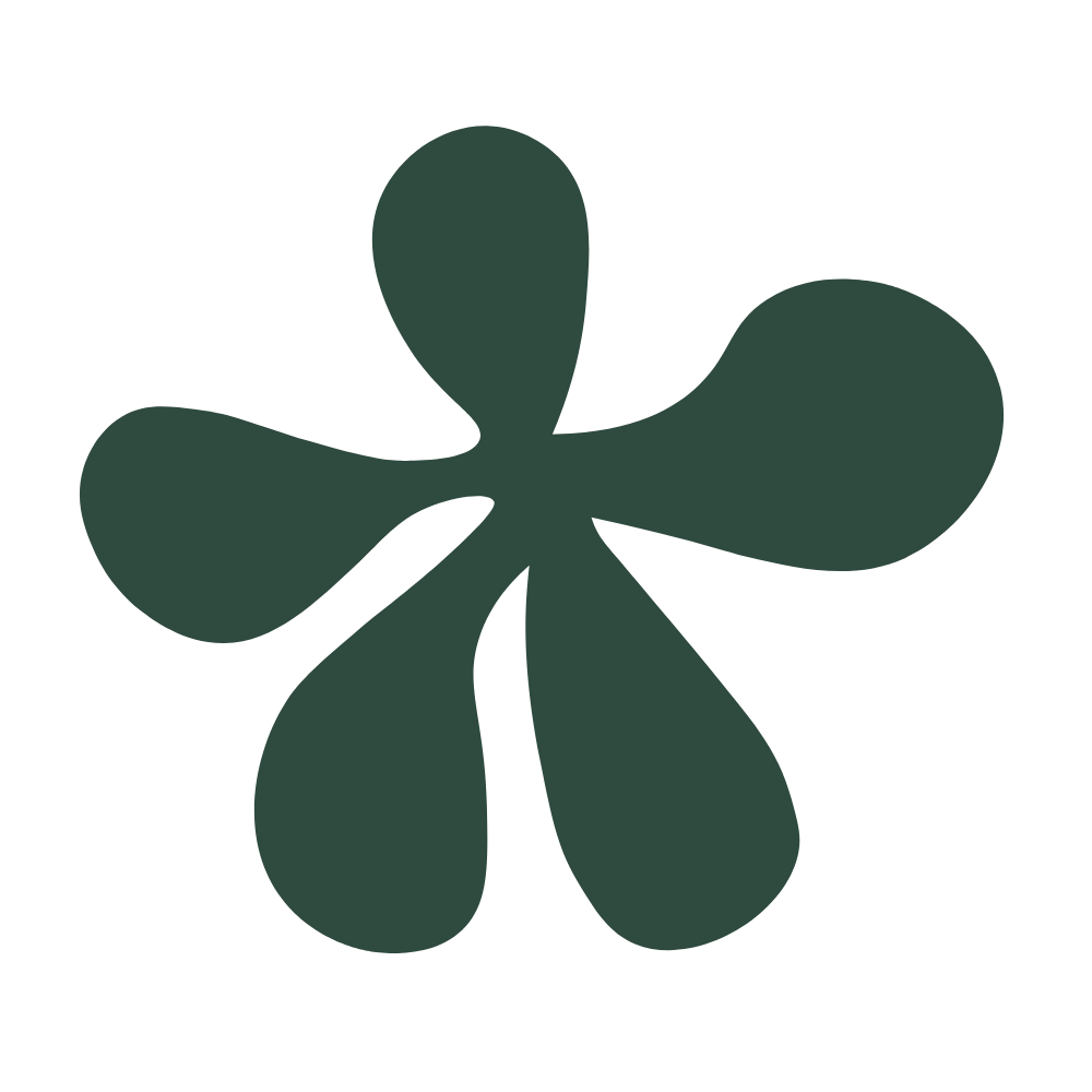 revelle marketing - green flower shape