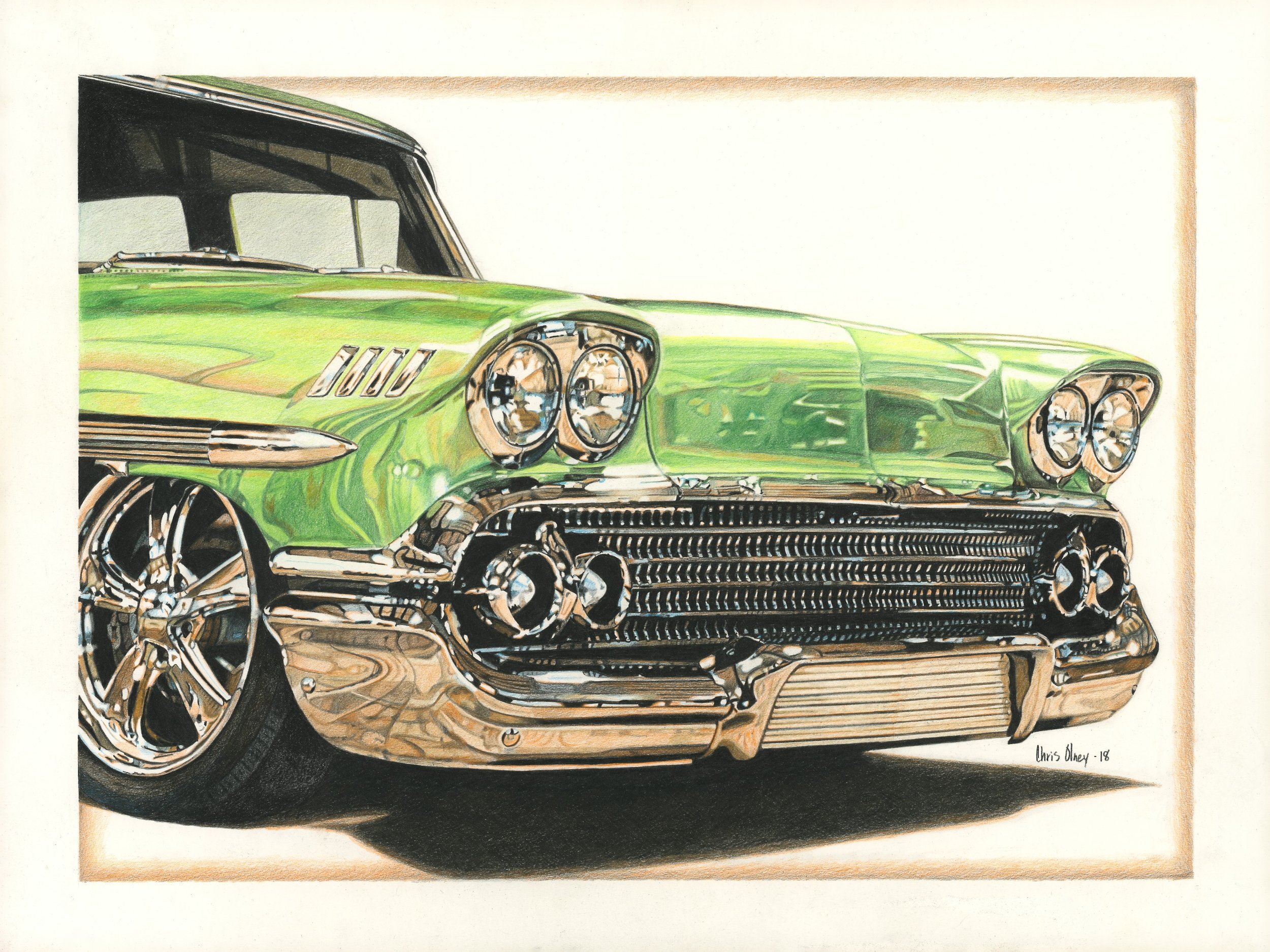 1958 Chevy Art Print