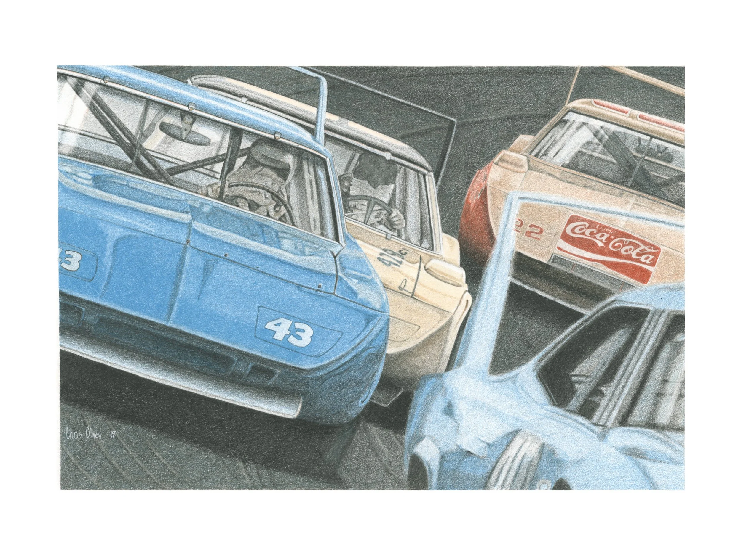 Richard Petty Superbird Art Print