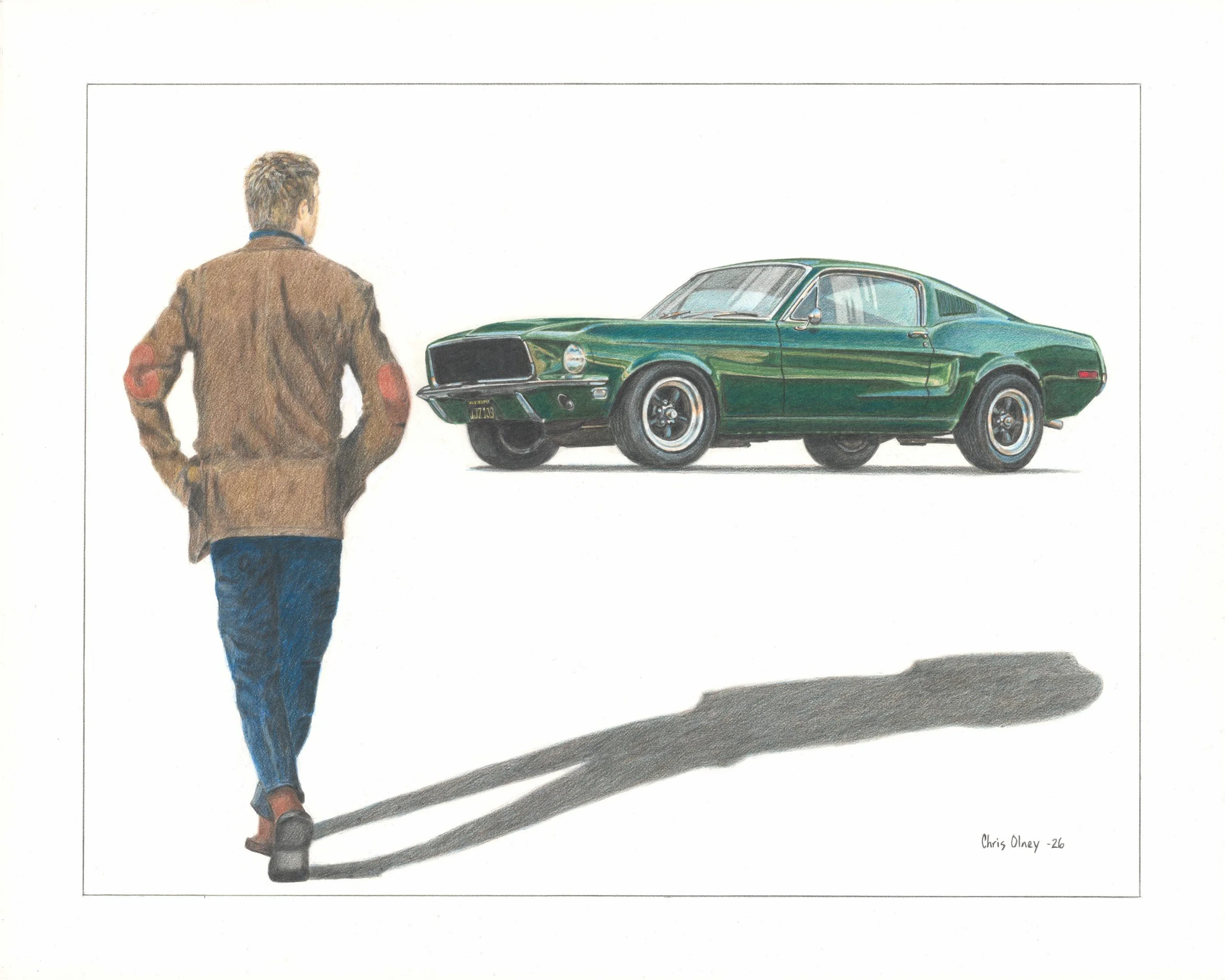 Bullitt Movie Steve McQueen Art Print