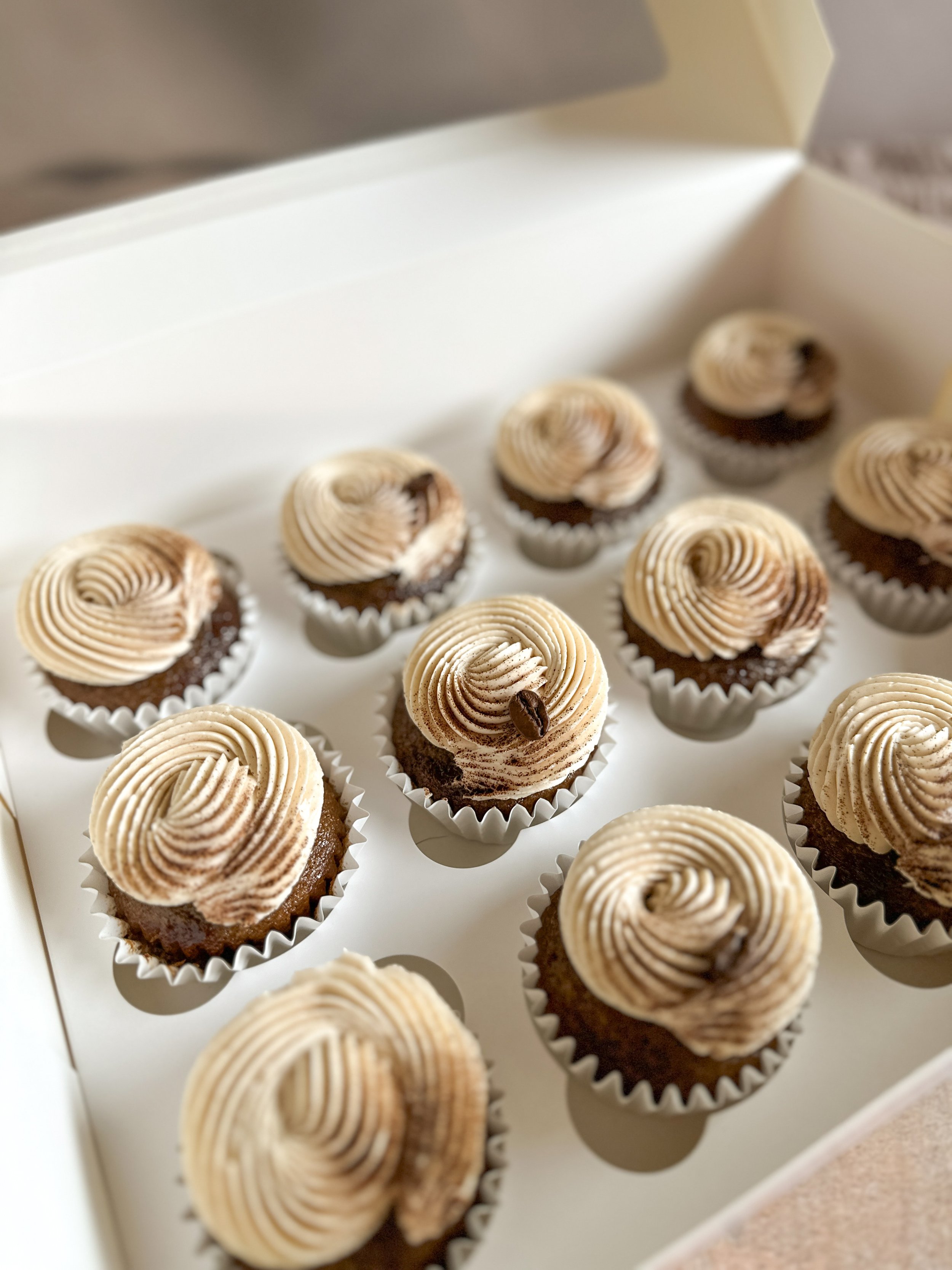 Coffee Cupcakes & Brown Sugar Cinnamon Buttercream