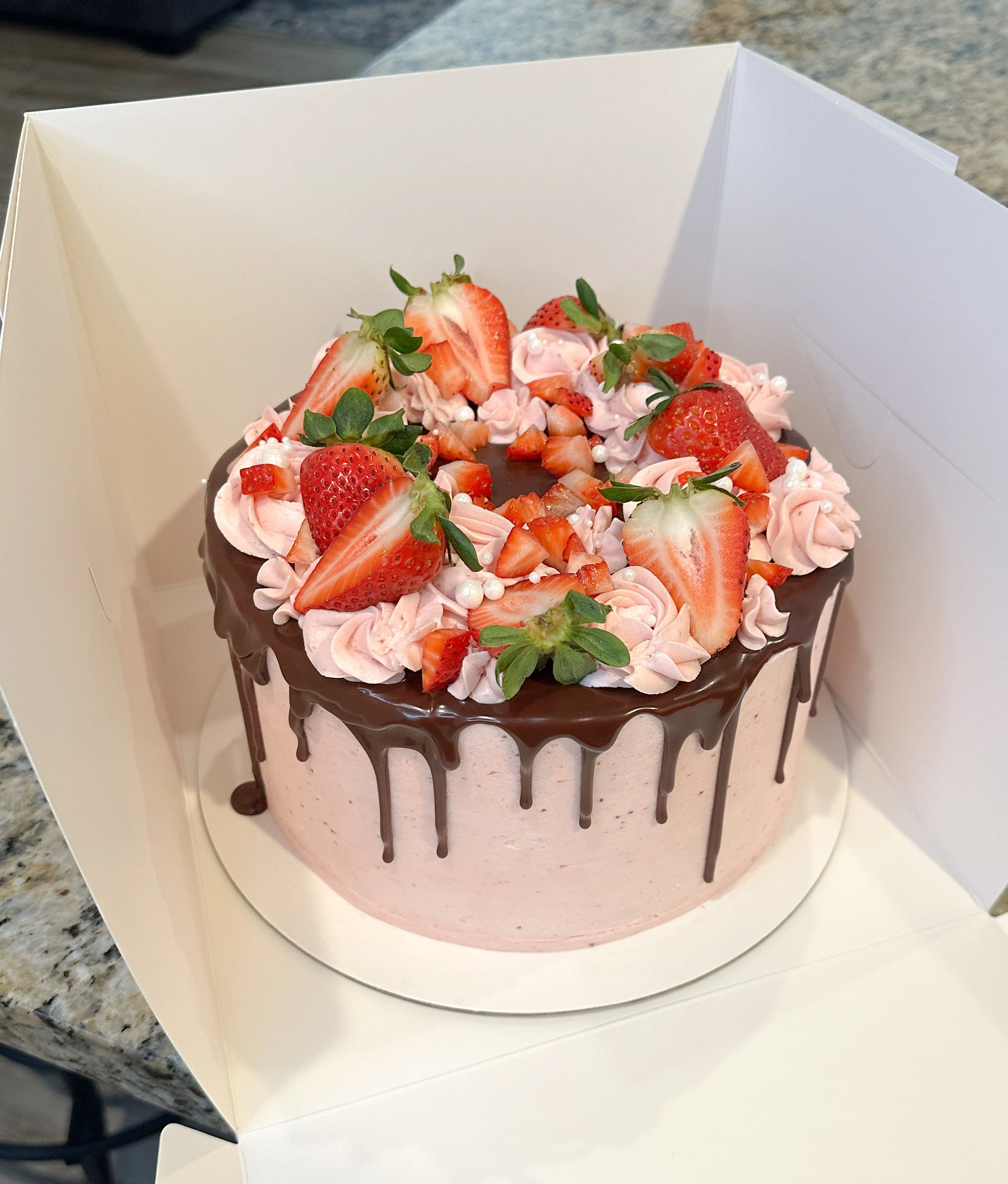 Black Velvet, Strawberry Buttercream, Chocolate Ganache