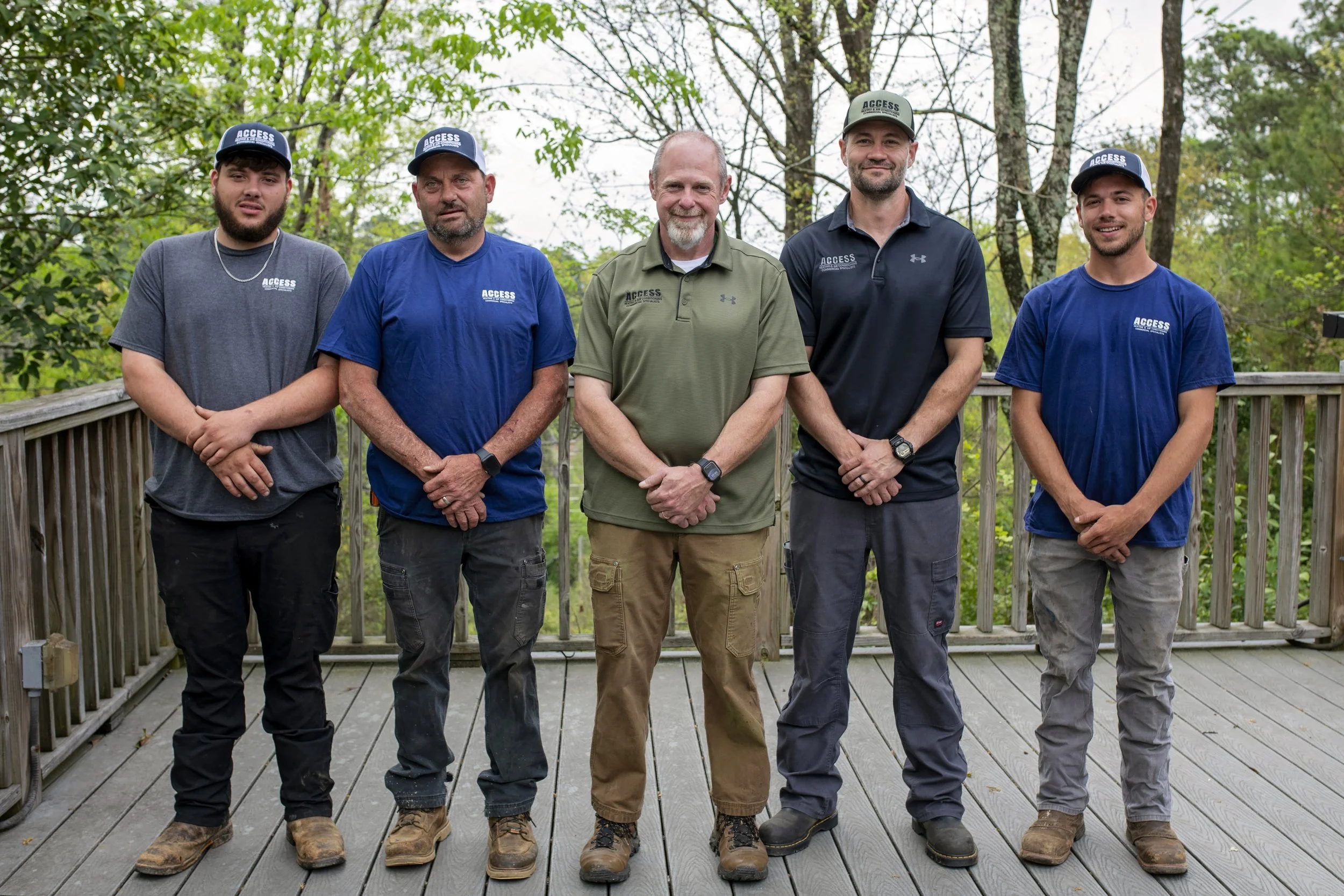 Team members for Access Heating and Air Conditioning located in Birmingham, Alabama.