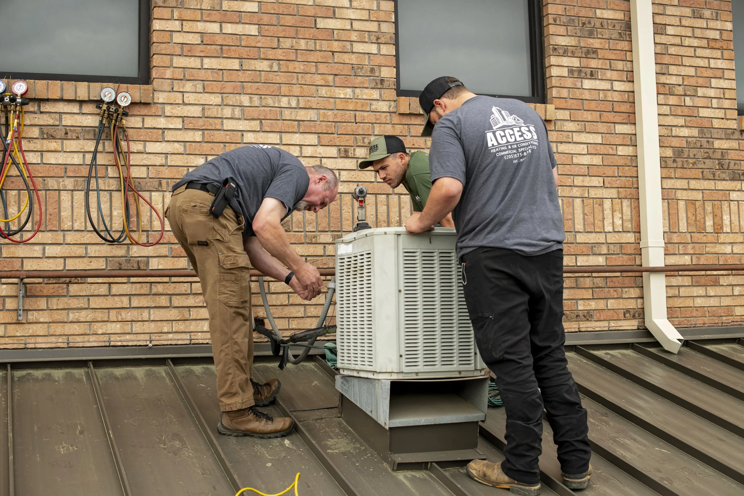 Removal and installation, upgrade HVAC unit. Access Heating and Air Conditioning located in Birmingham, Alabama.