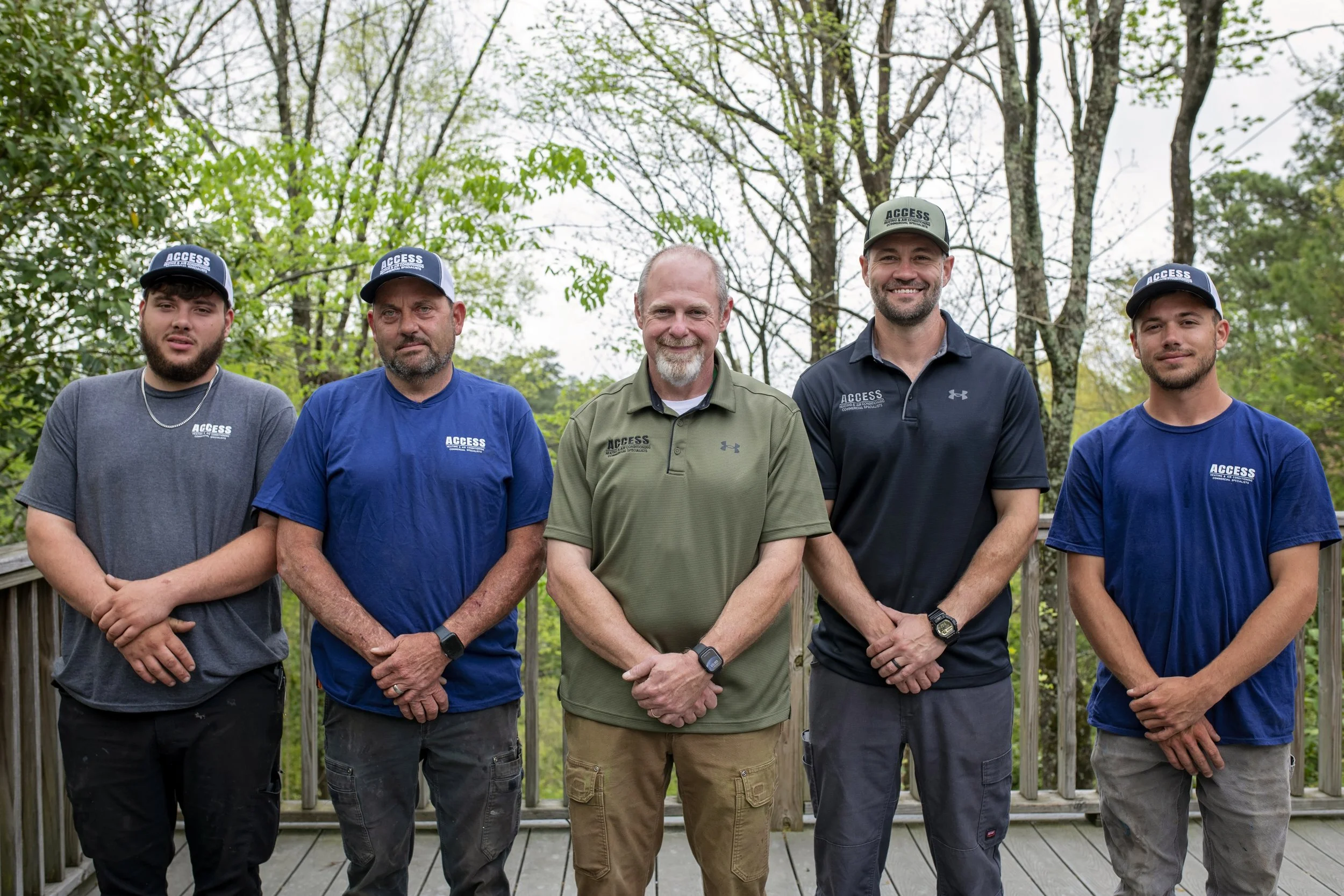 Team members for Access Heating and Air Conditioning located in Birmingham, Alabama.