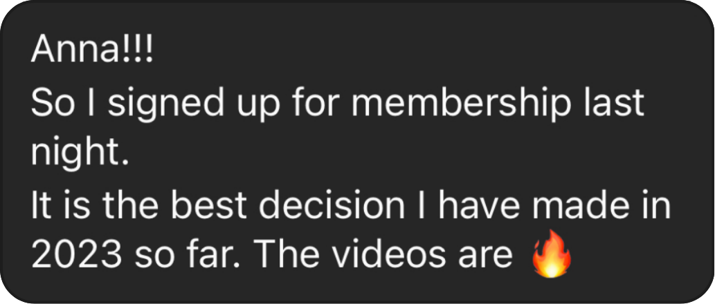 Member testimonial calling their Confident Care Academy membership sign-up their best decision of the year.