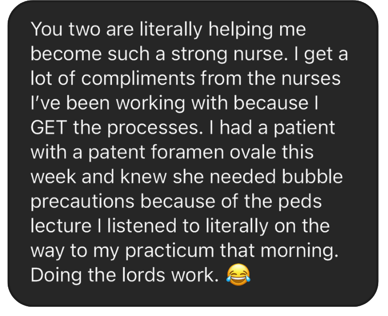 Member testimonial describing how Confident Care Academy lectures built real ICU nurse confidence at the bedside.