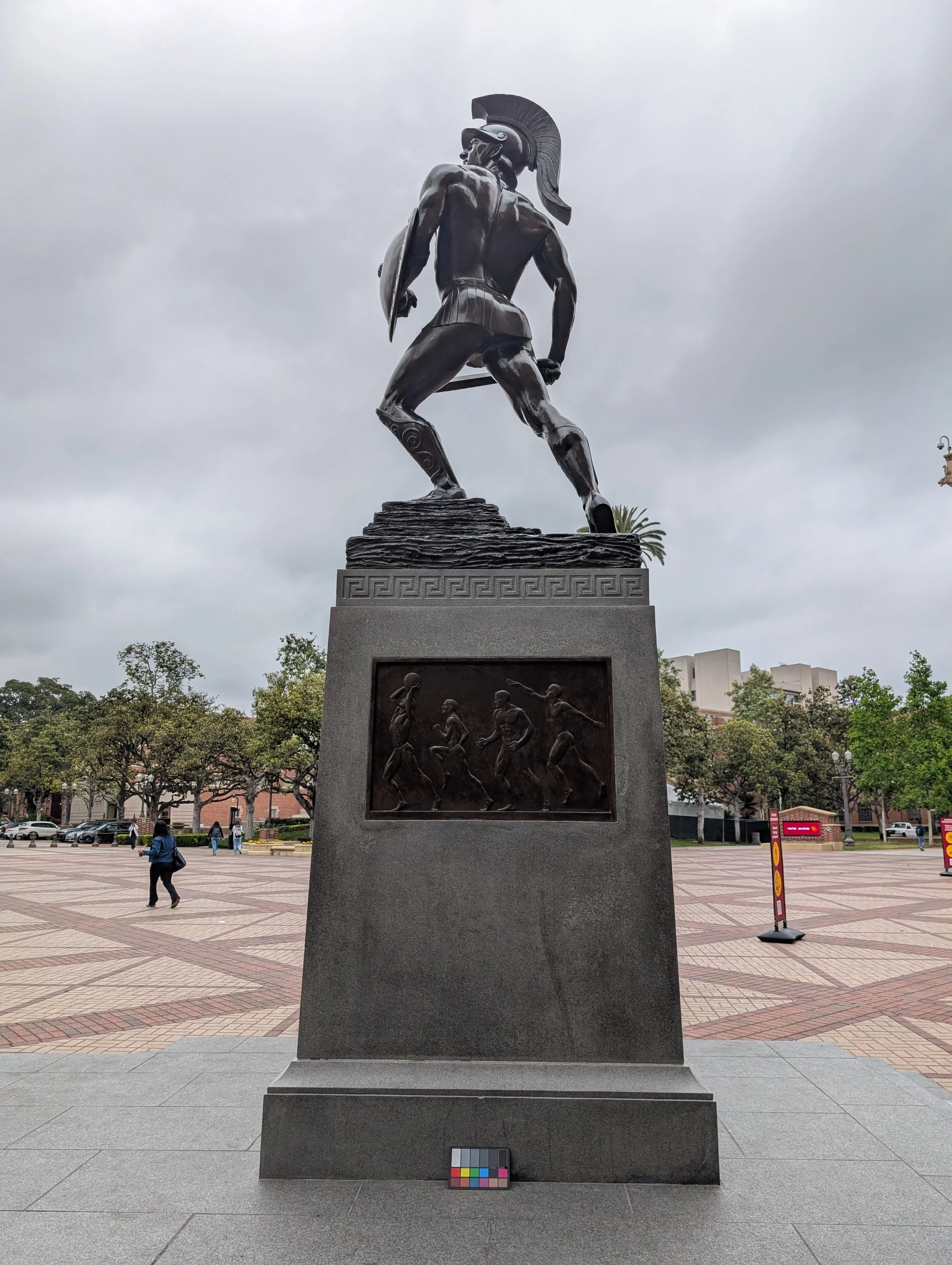 After treatment photo of Trojan Shrine by Roger Noble Burnham, University of Southern California