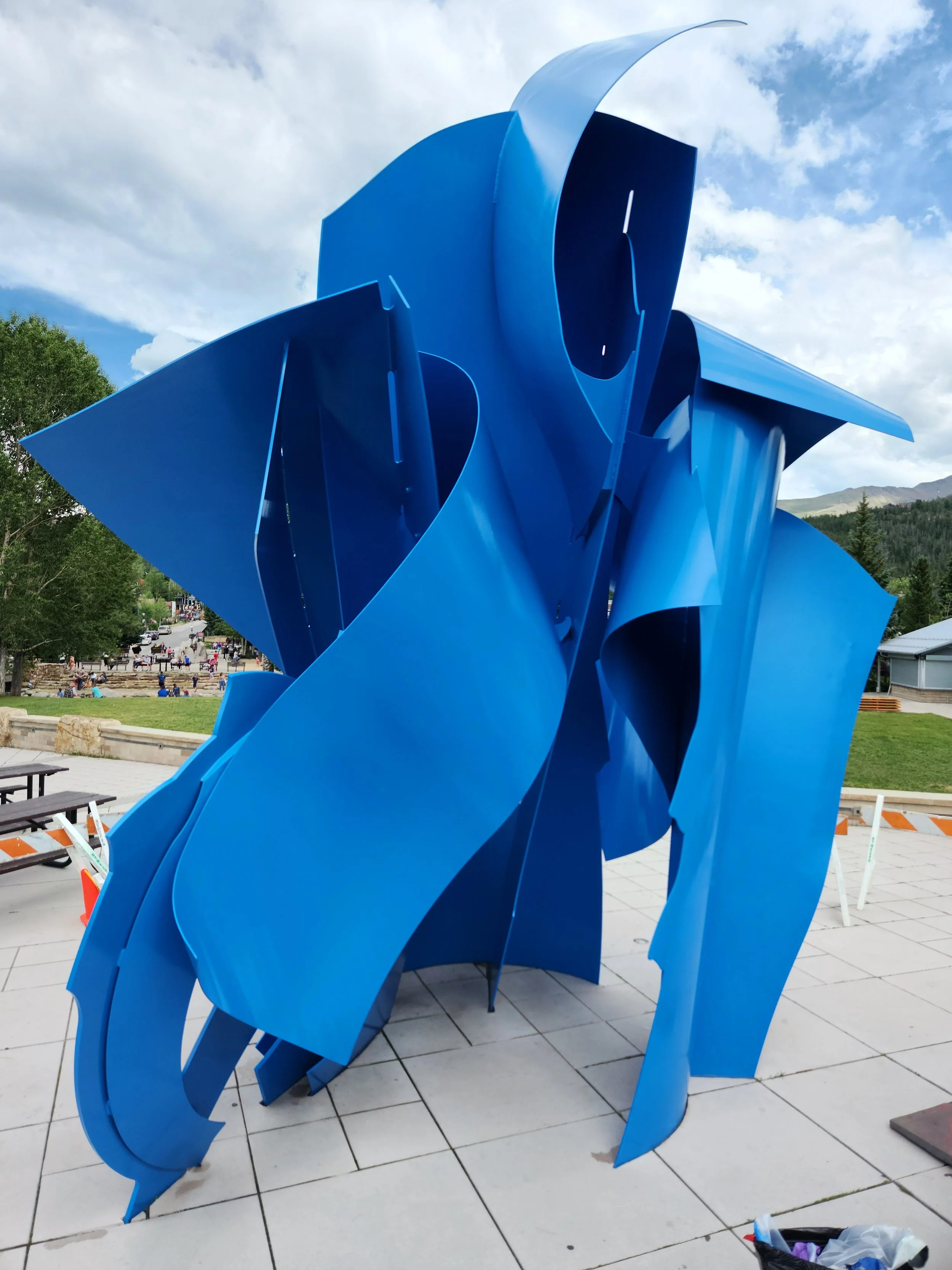 After treatment photo of Syncline by Albert Paley, Breckenridge Creative Arts, Colorado