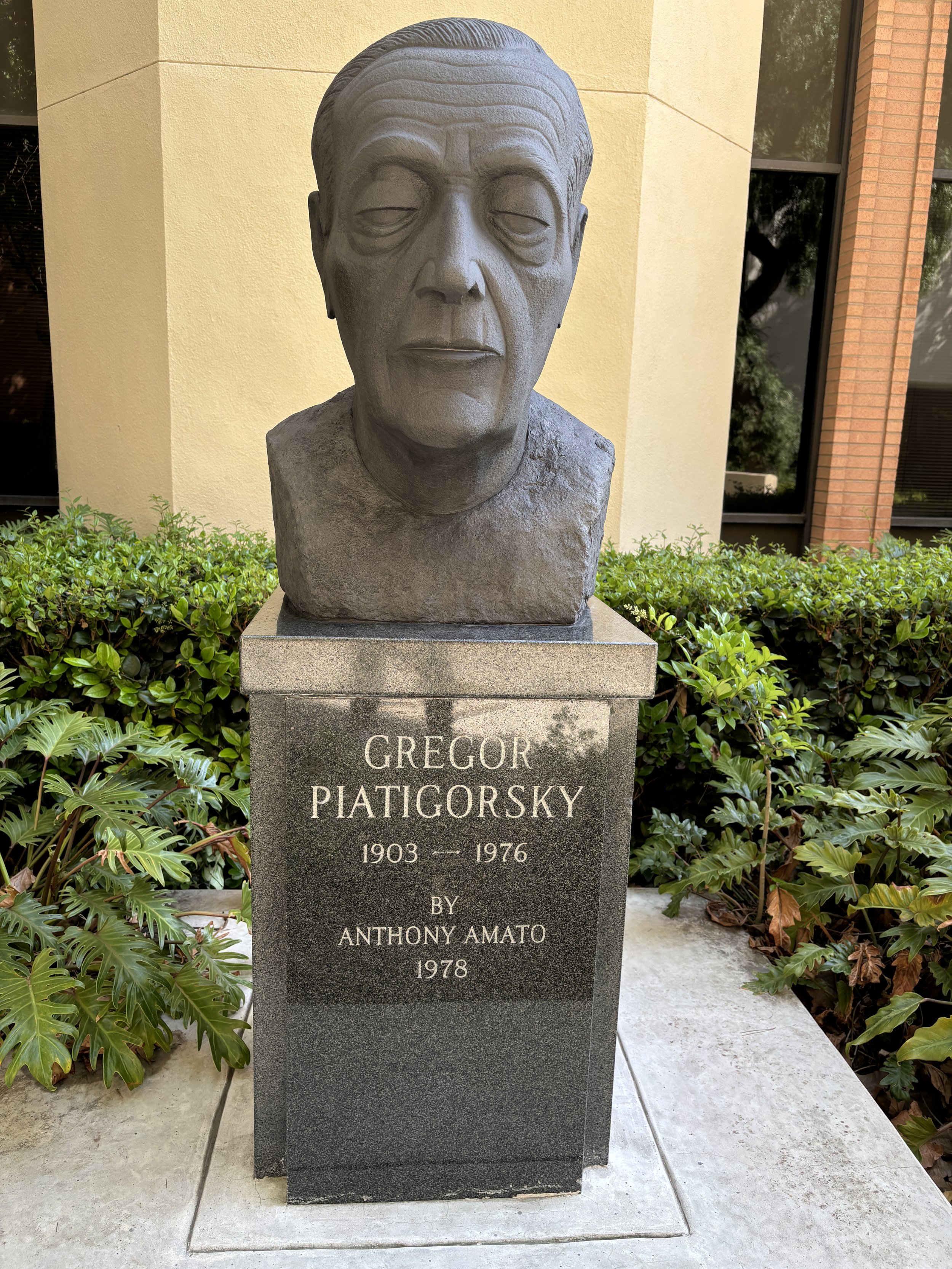 After treatment photo of Gregor Piatigorski by Anthony Amato, University of Southern California 