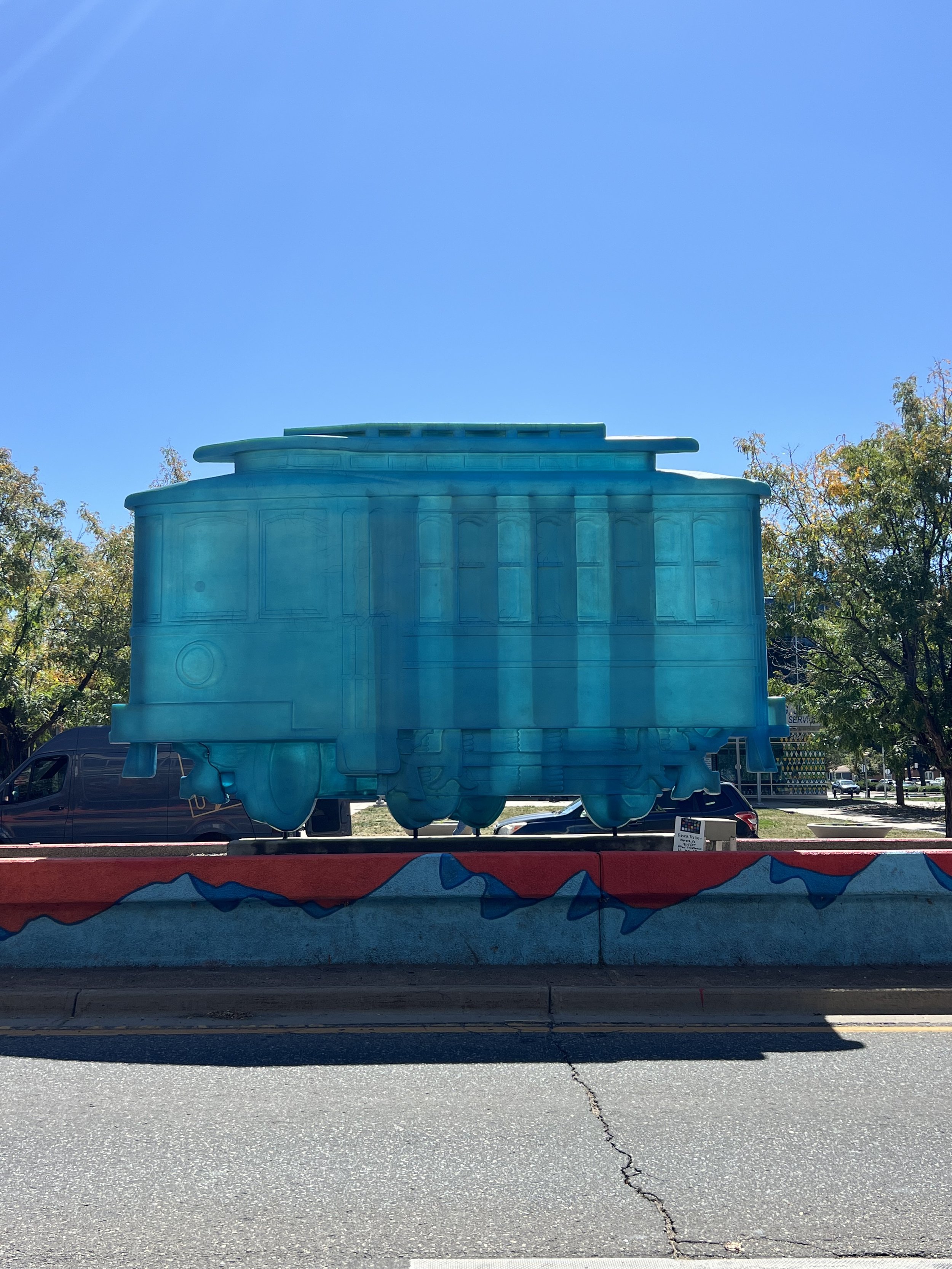 After treatment photo of Ghost Trolley by Lawrence Argent, City of Aurora