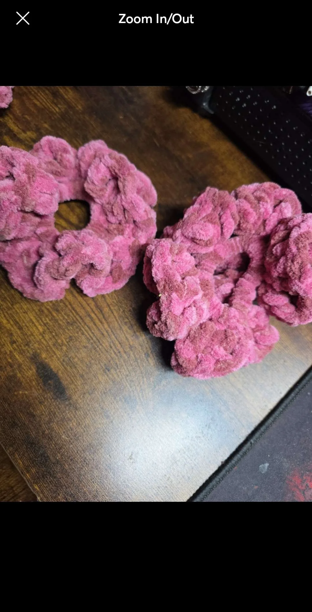 Handmade Jumbo Crocheted Scrunchies - Set of 2