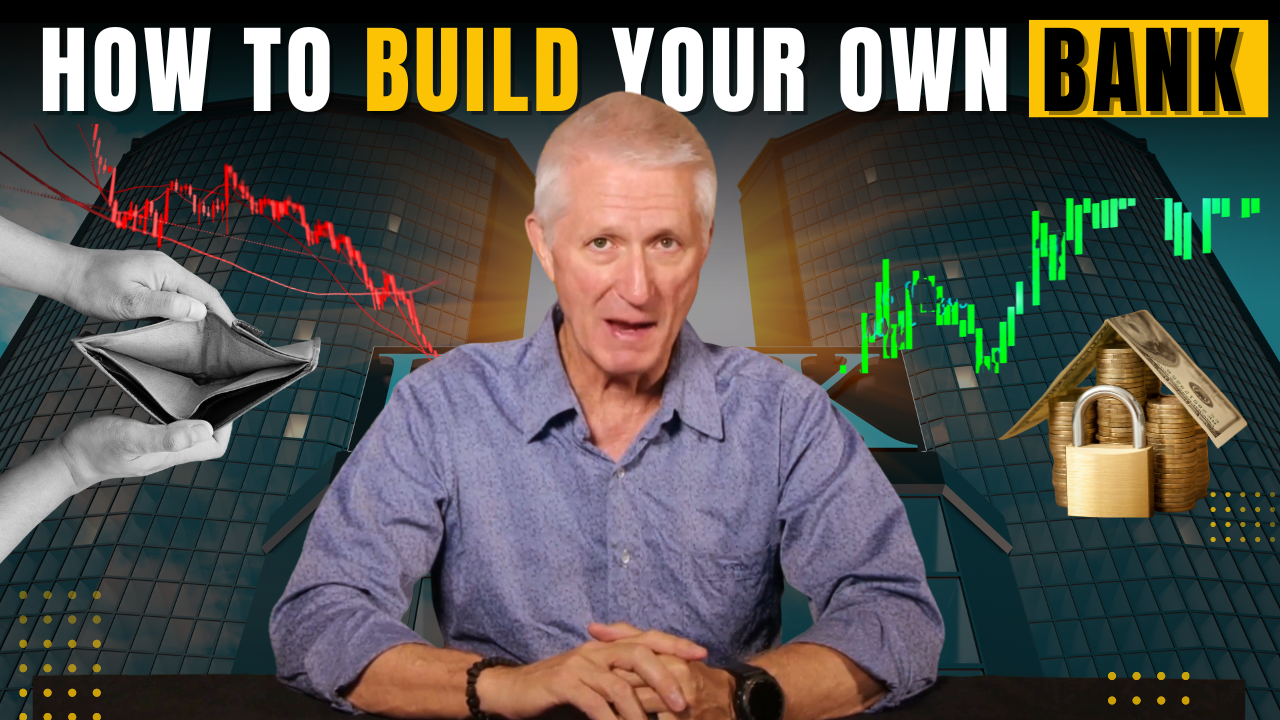 Thumbnail titled 'How to Build Your Own Bank' showing a YouTube Graphic Design Strategy.