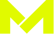 Marquis Murray's logo: Bright yellow stylized letter M.