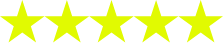 A five-star yellow rating graphic.