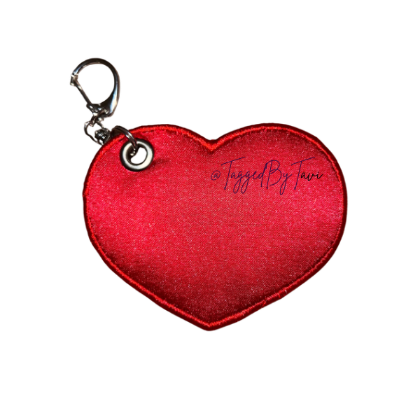 Heartbreaker Luxe Tag- Red Satin